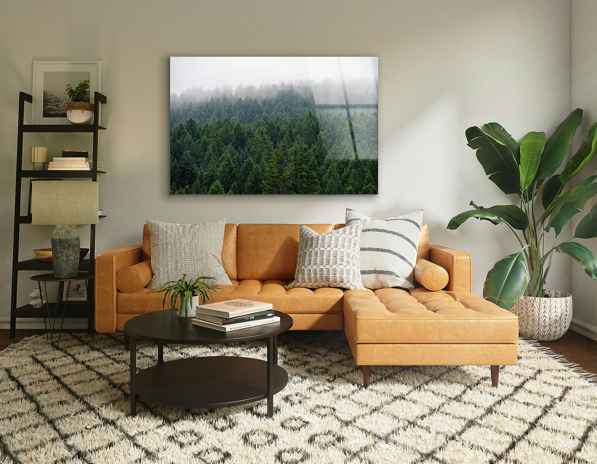 Foggy Morning Forest | Premium HD Metal Wall Art - DezignArt