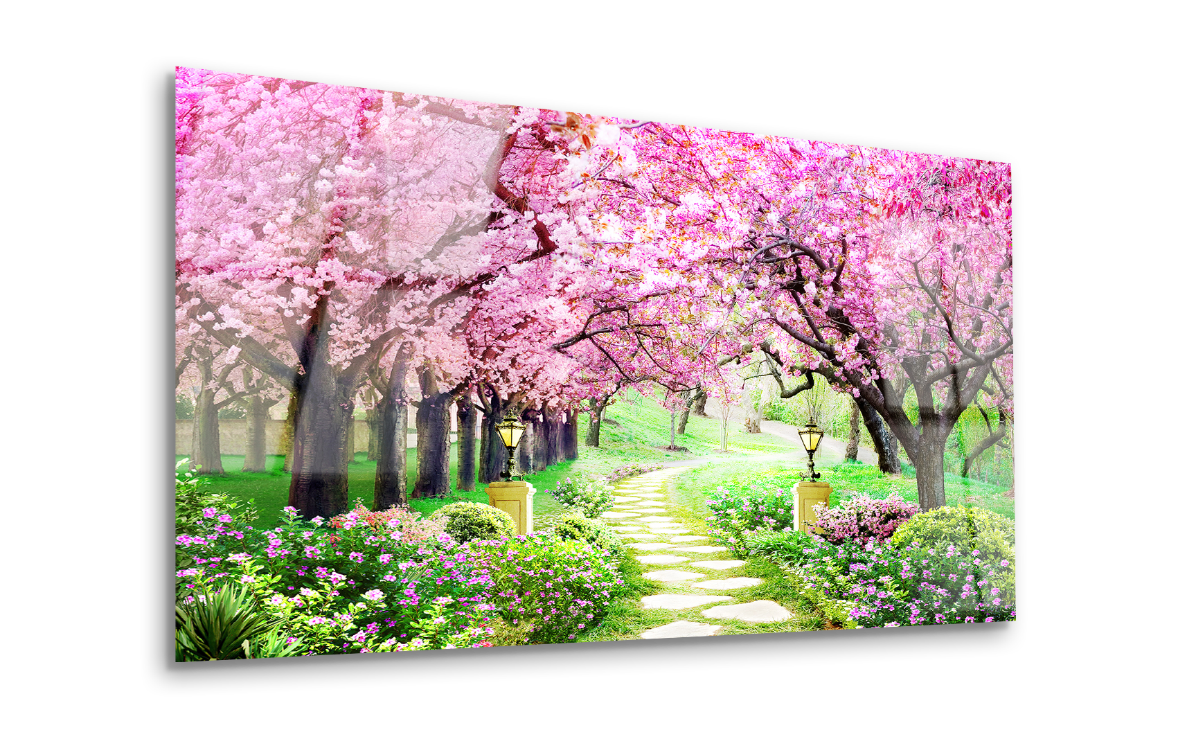 Pink Tree Forest | Premium HD Metal Wall Art - DezignArt