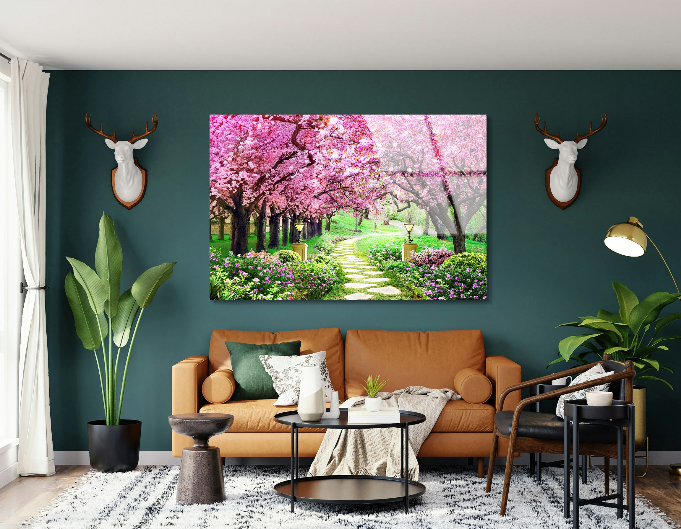 Pink Tree Forest | Premium HD Metal Wall Art - DezignArt