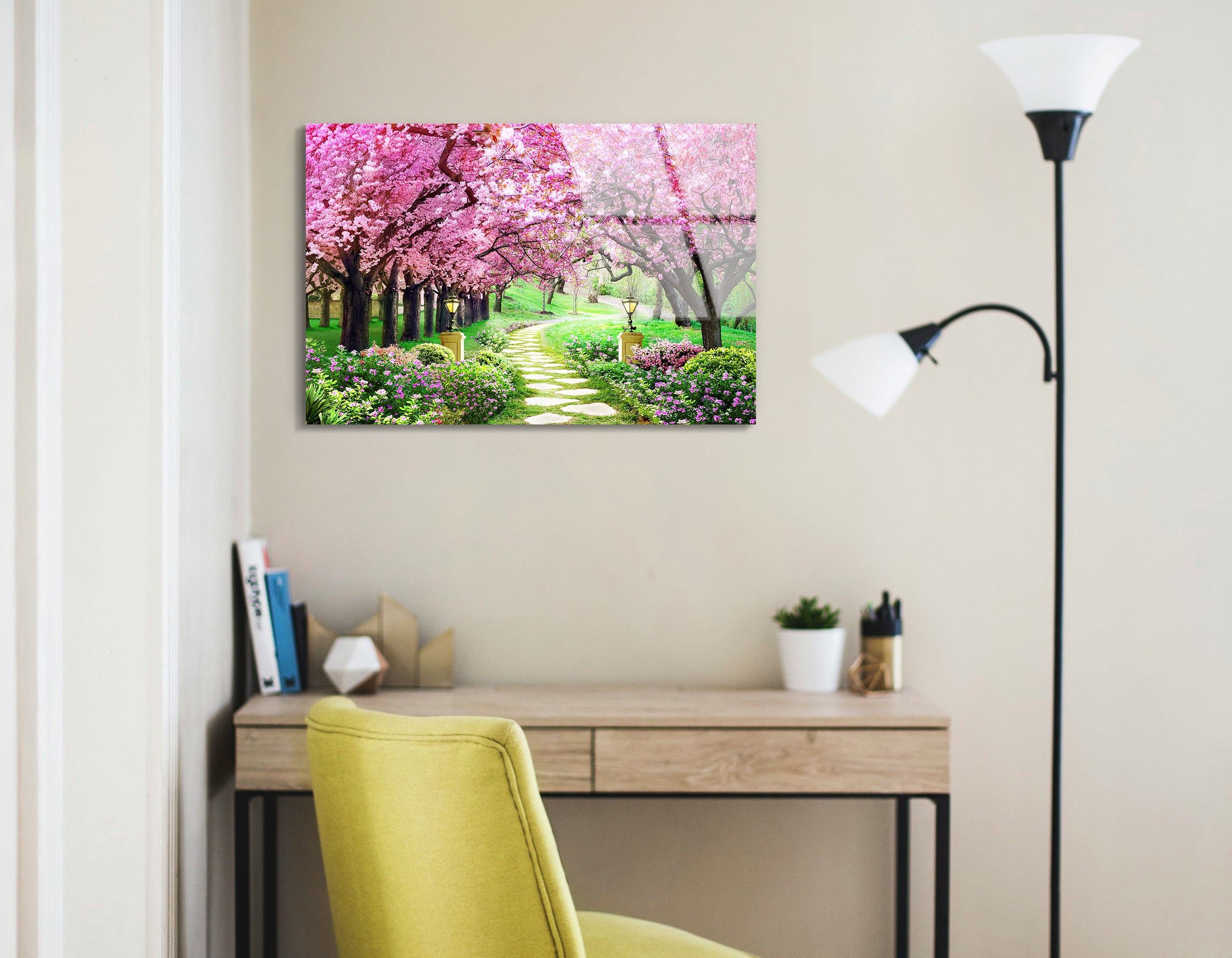 Pink Tree Forest | Premium HD Metal Wall Art - DezignArt