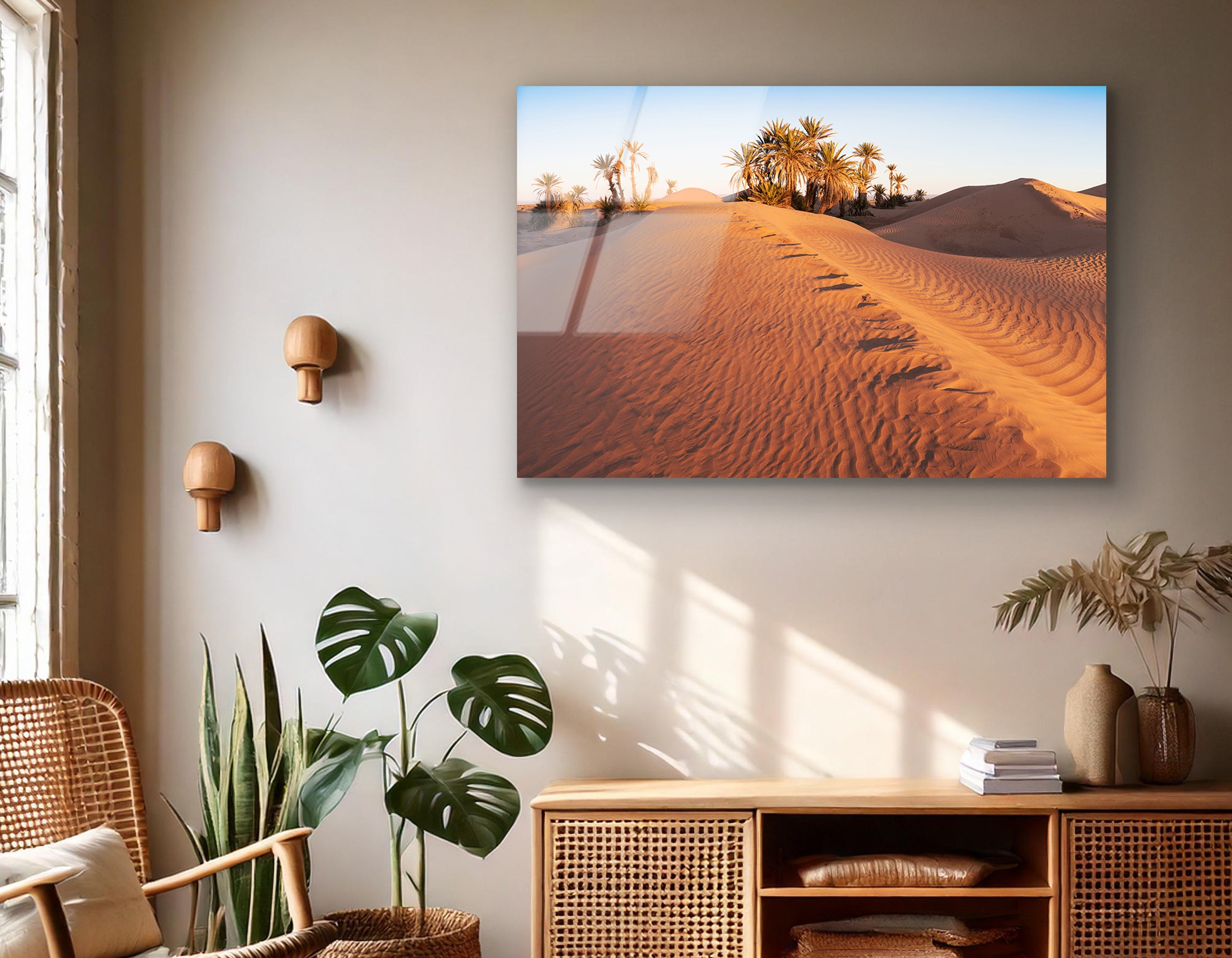 Sahara Desert Sunset | Premium HD Metal Wall Art - DezignArt