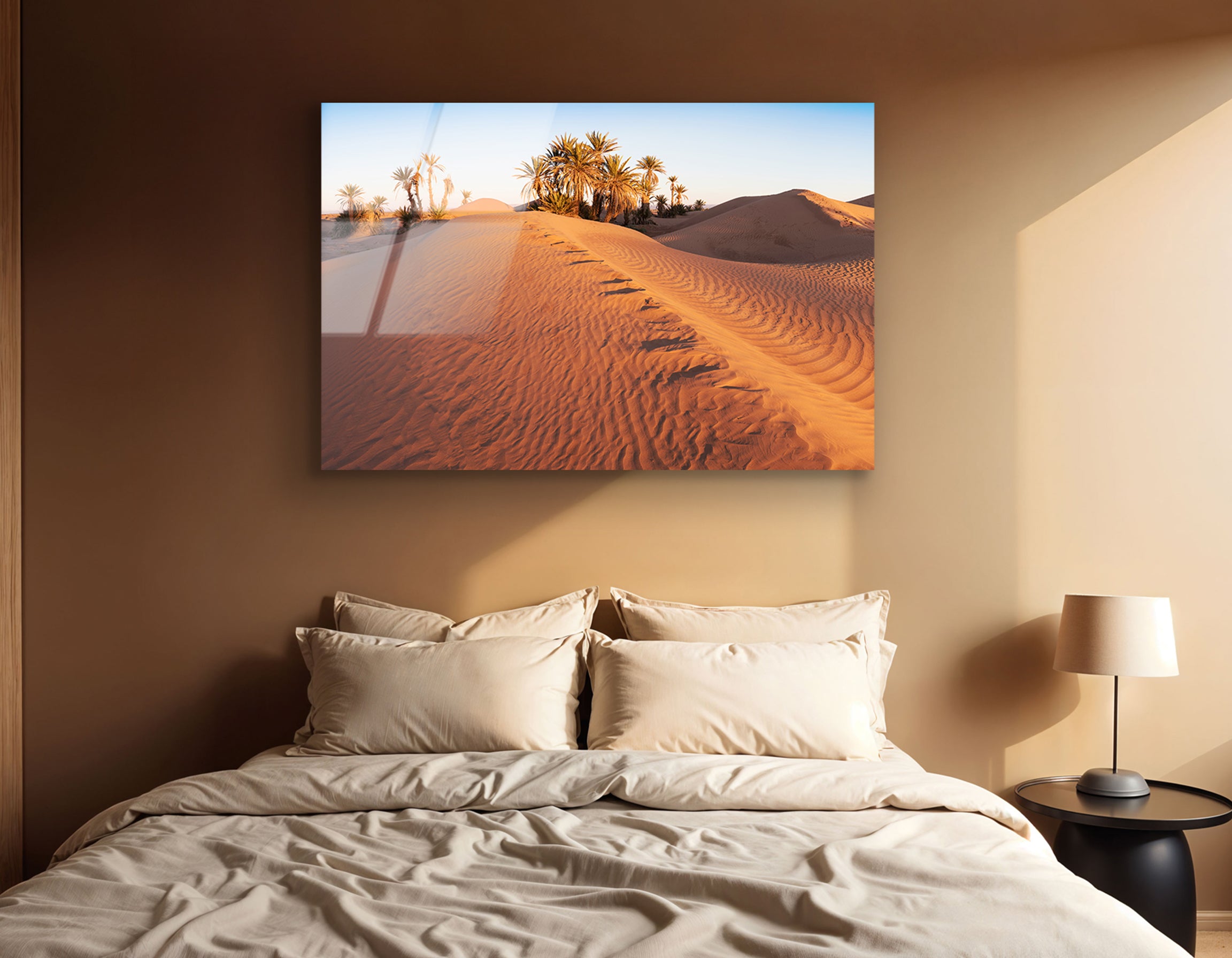 Sahara Desert Sunset | Premium HD Metal Wall Art - DezignArt