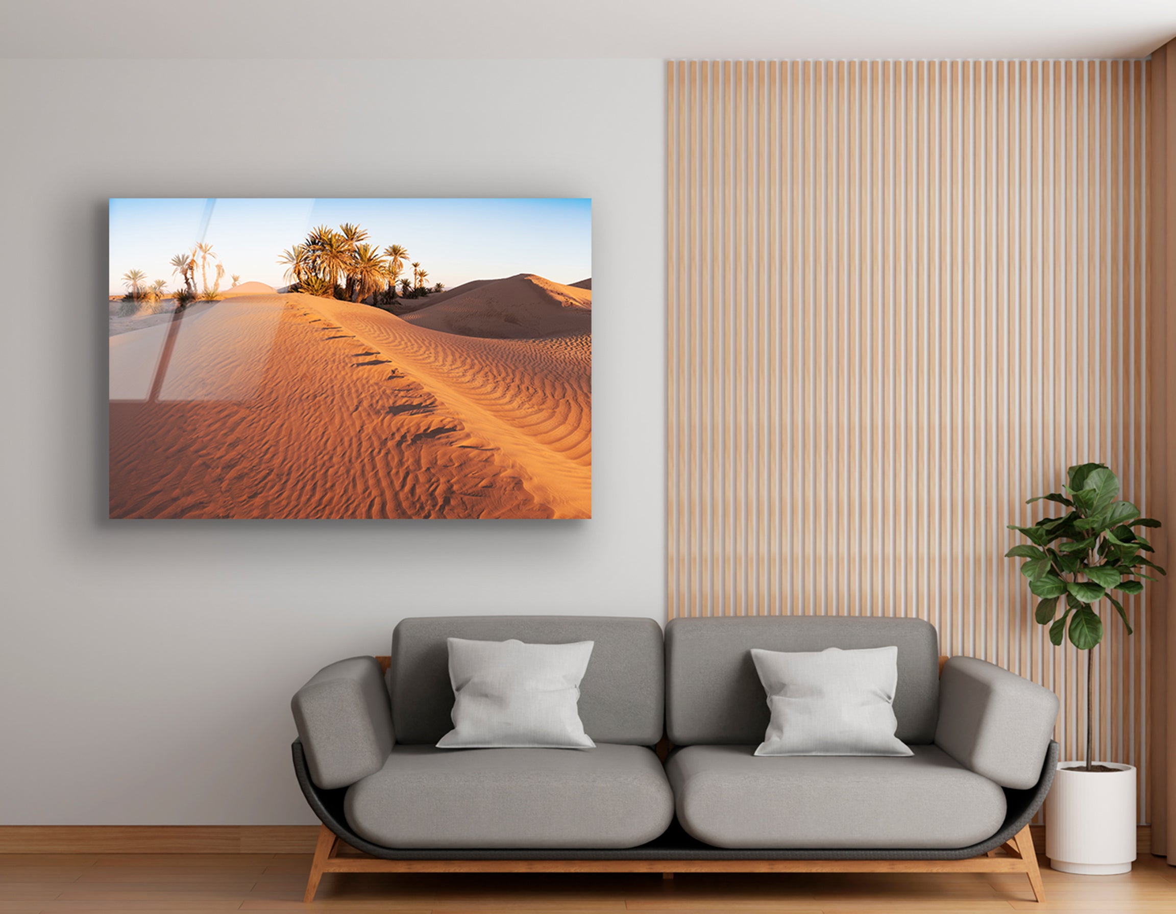 Sahara Desert Sunset | Premium HD Metal Wall Art - DezignArt