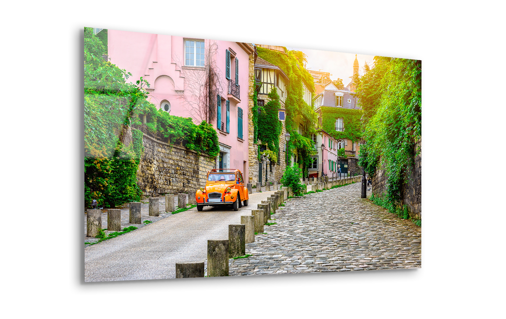 Charming Montmartre Street View in Paris | Premium HD Metal Wall Art