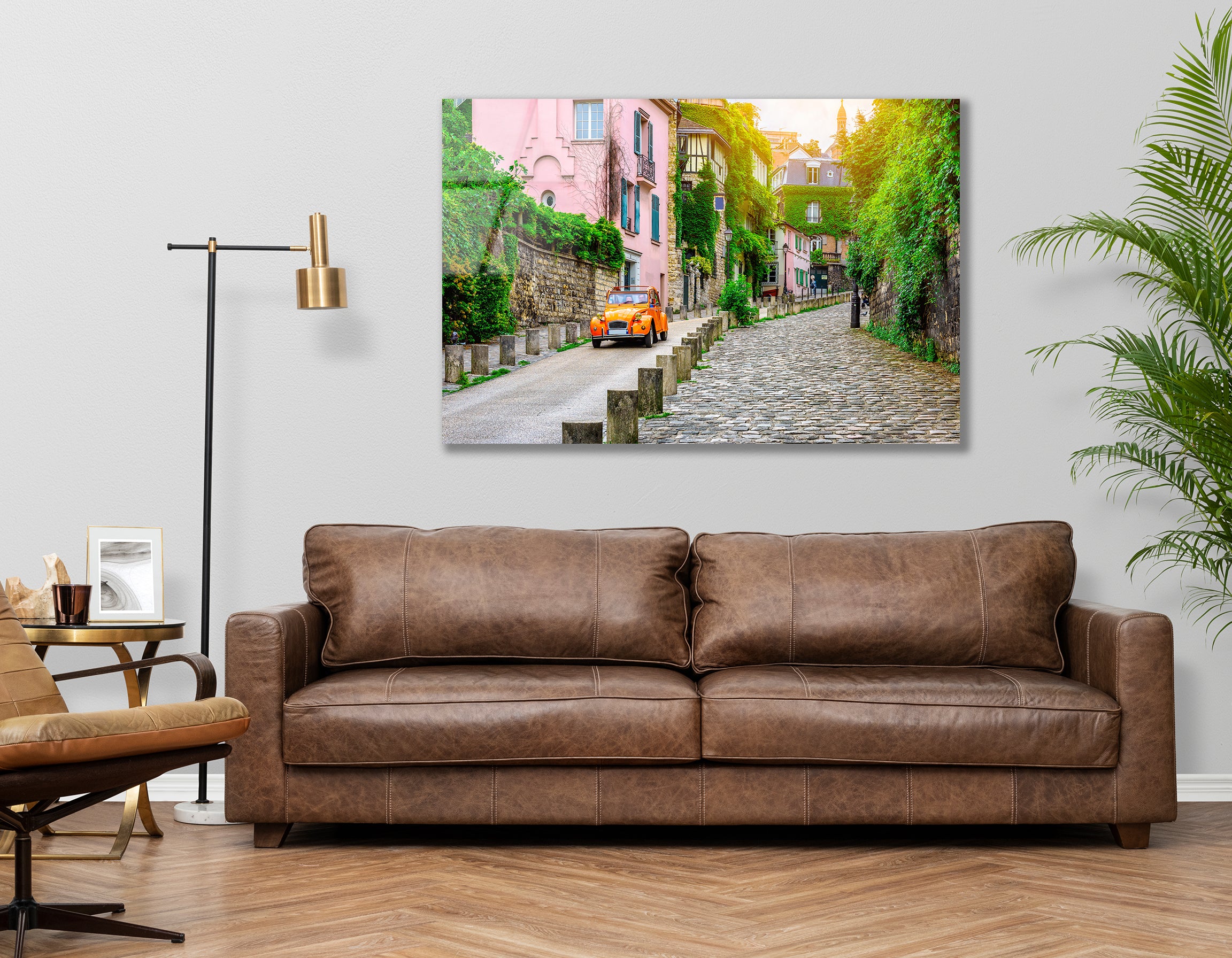 Charming Montmartre Street View in Paris | Premium HD Metal Wall Art