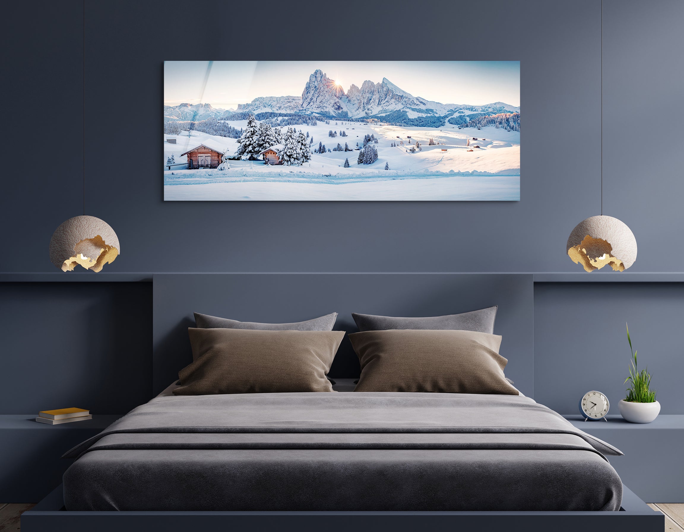 Winter Beauty Dolomites | Premium HD Metal Wall Art