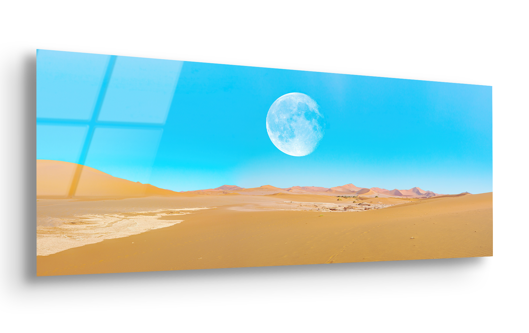 Dead Vlei Under Super Full Moon | Premium HD Metal Wall Art