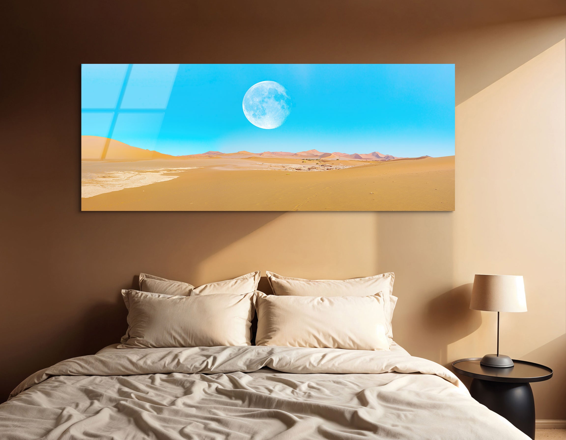 Dead Vlei Under Super Full Moon | Premium HD Metal Wall Art