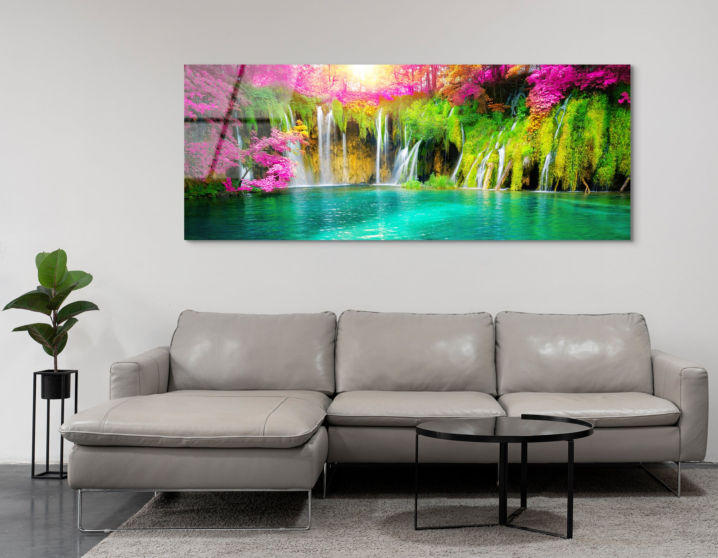 Exotic Waterfall | Premium HD Metal Wall Art