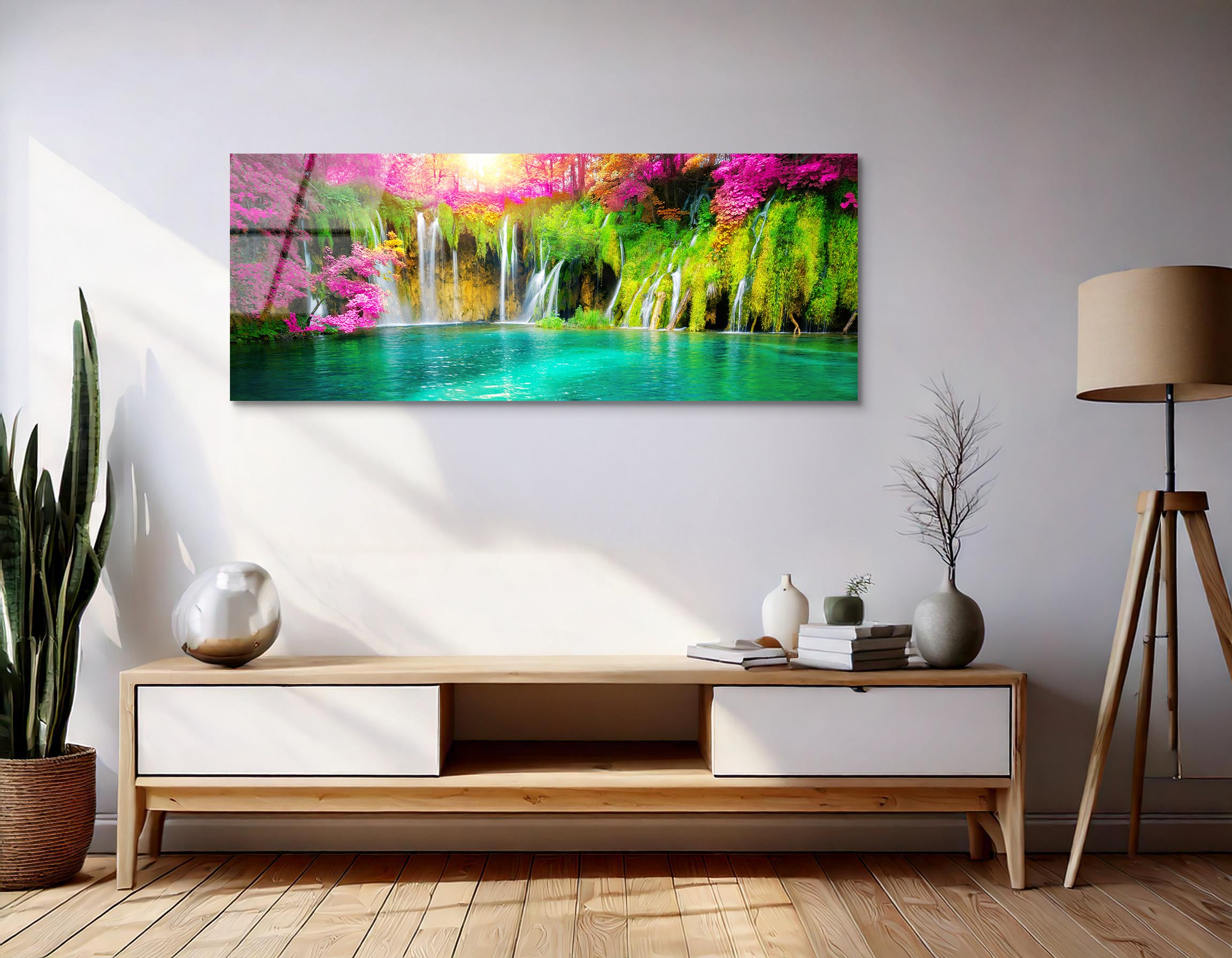 Exotic Waterfall | Premium HD Metal Wall Art