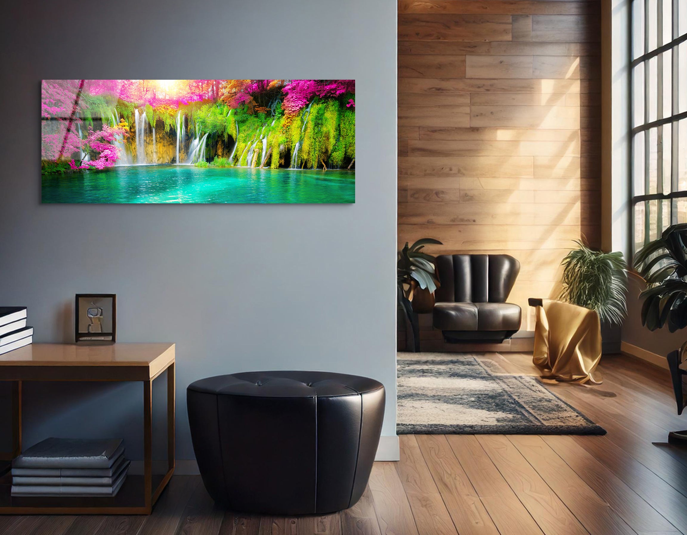 Exotic Waterfall | Premium HD Metal Wall Art