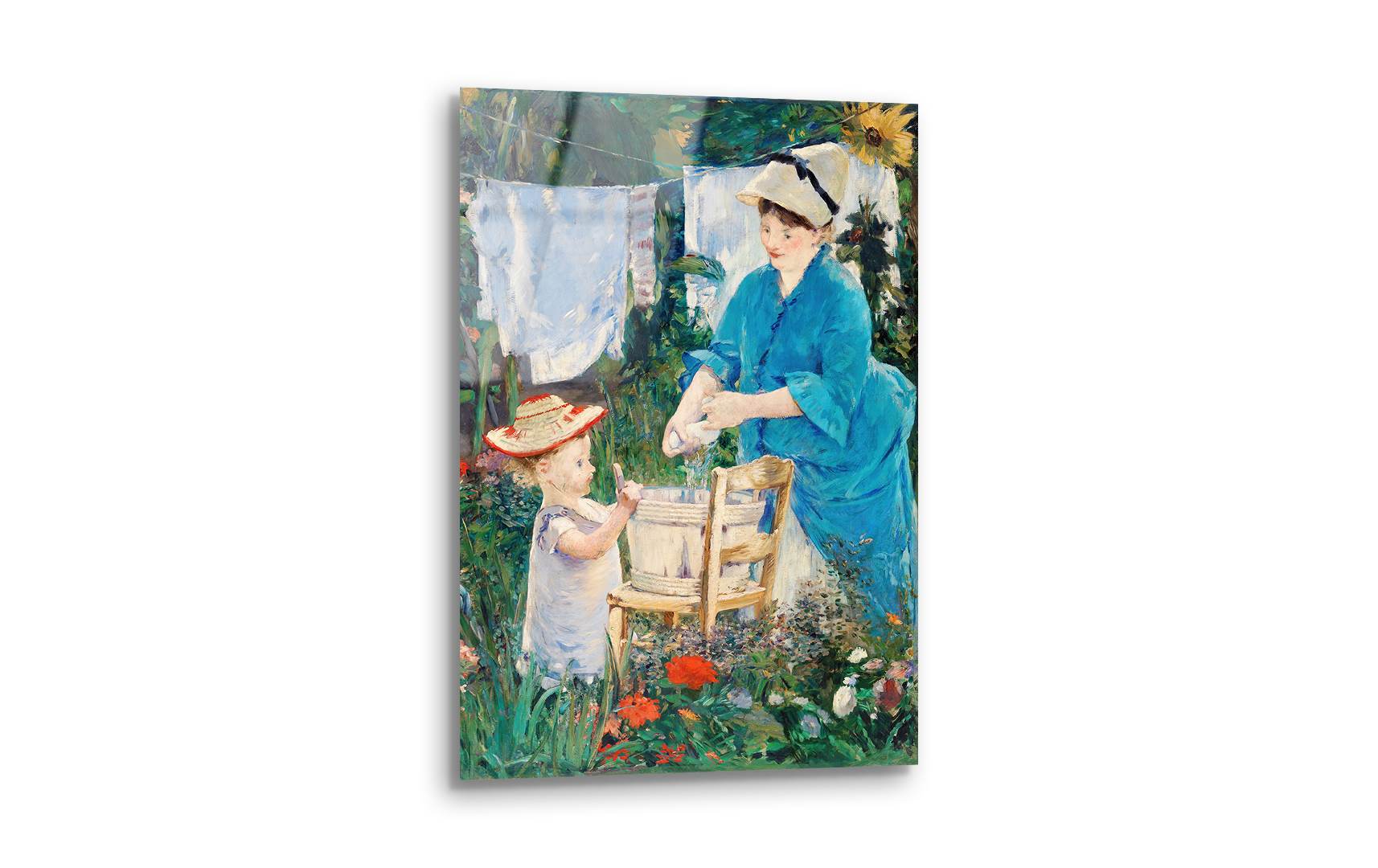 Laundry (Le Linge) by Édouard Manet | Premium HD Metal Wall Art