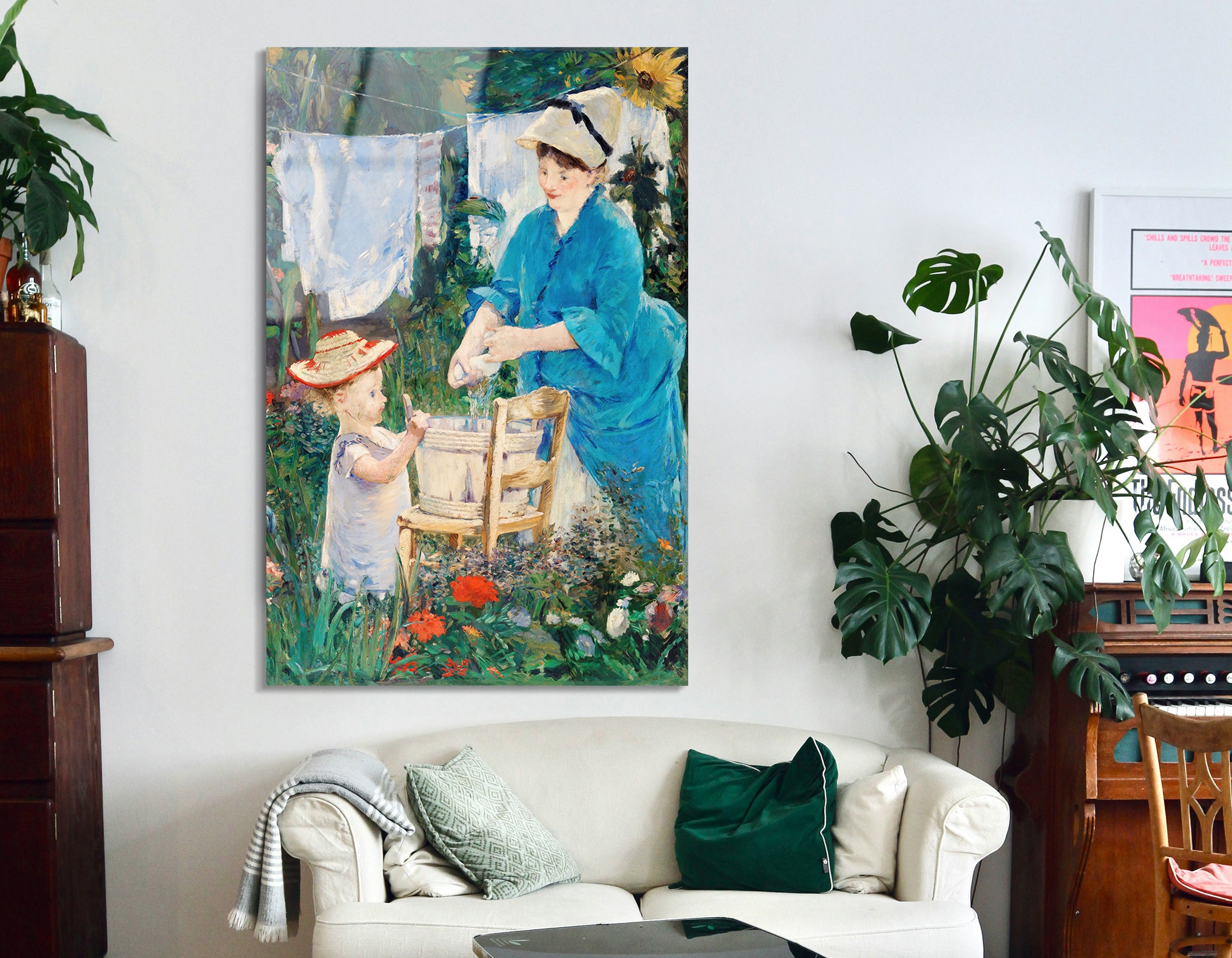 Laundry (Le Linge) by Édouard Manet | Premium HD Metal Wall Art