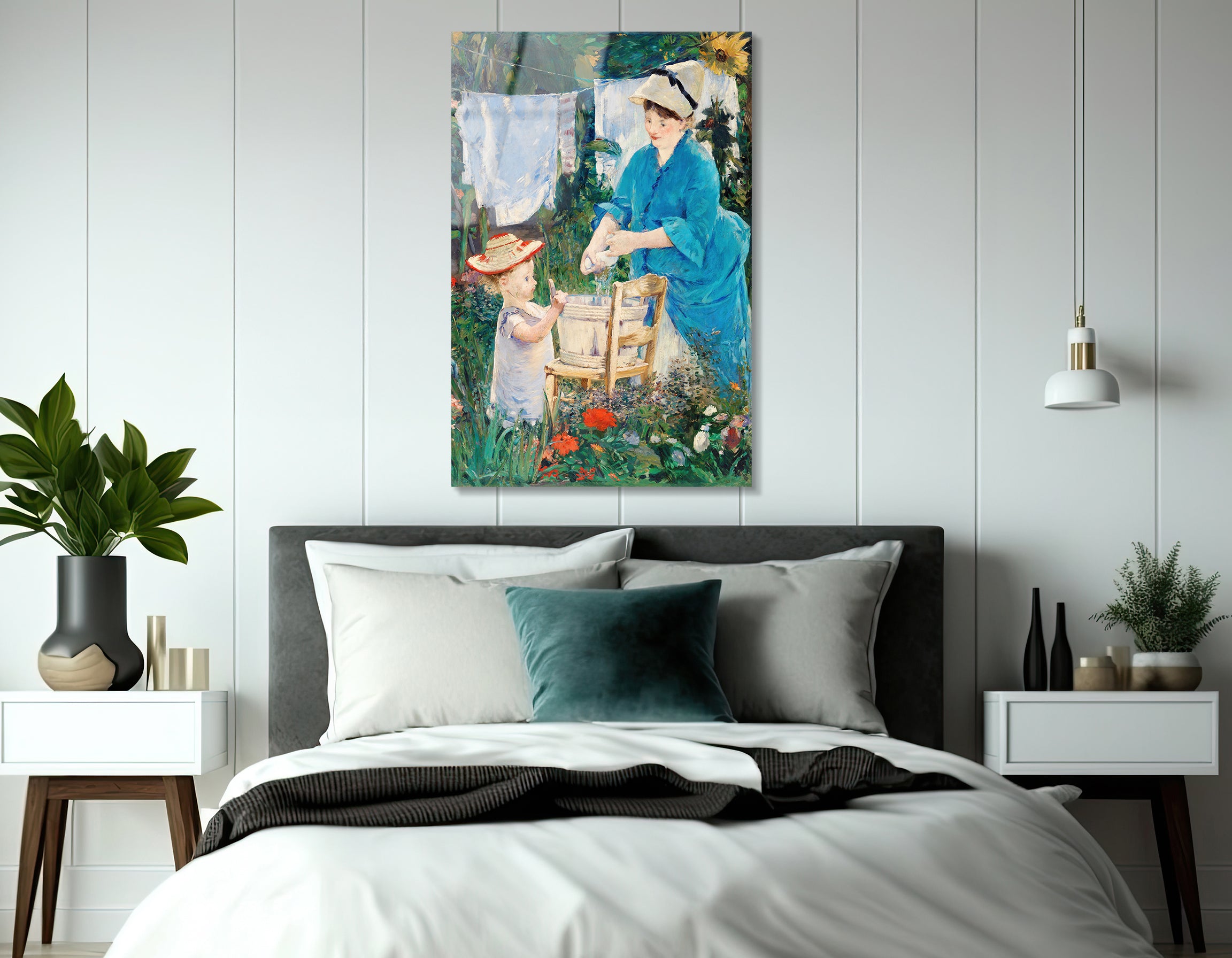 Laundry (Le Linge) by Édouard Manet | Premium HD Metal Wall Art