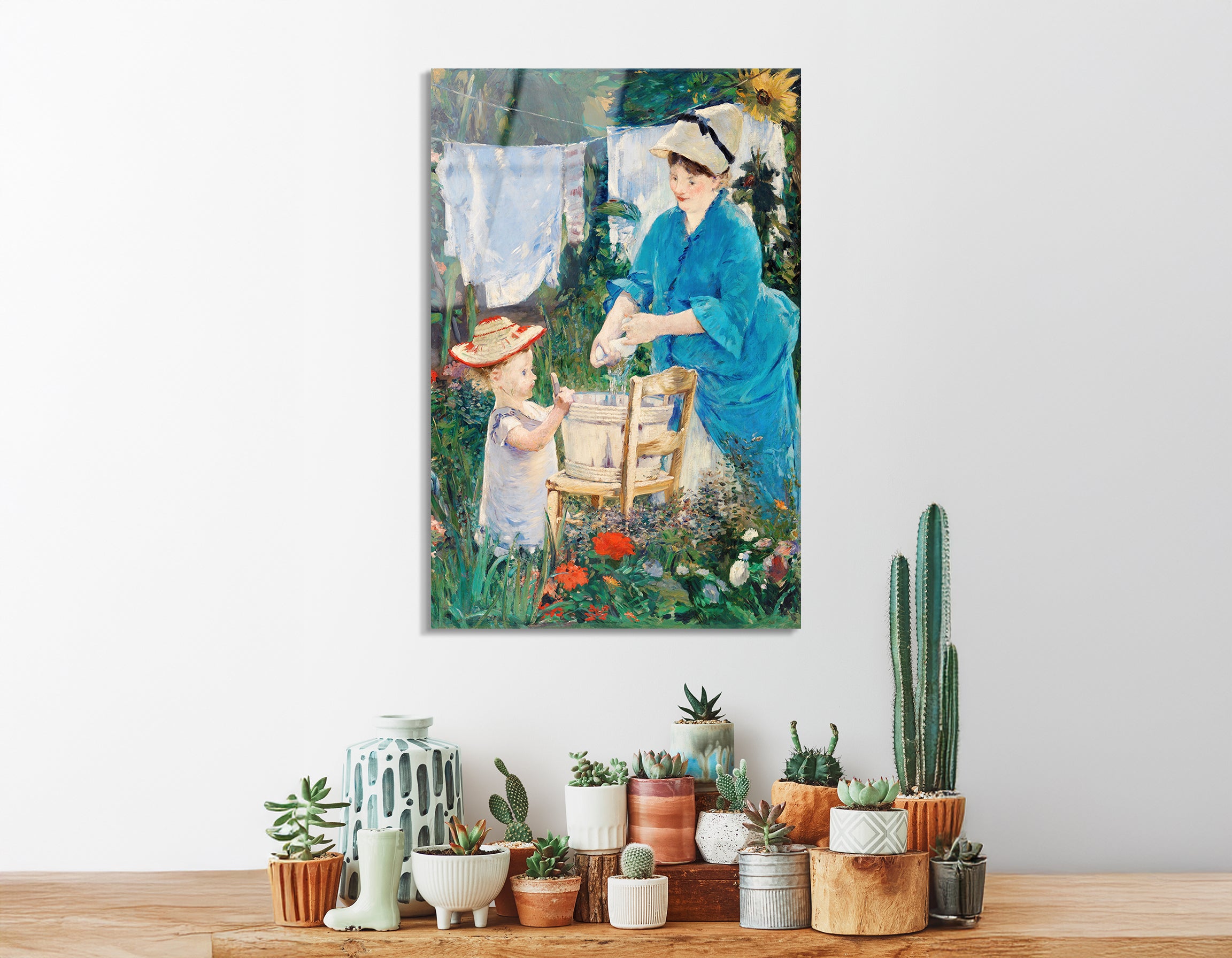 Laundry (Le Linge) by Édouard Manet | Premium HD Metal Wall Art