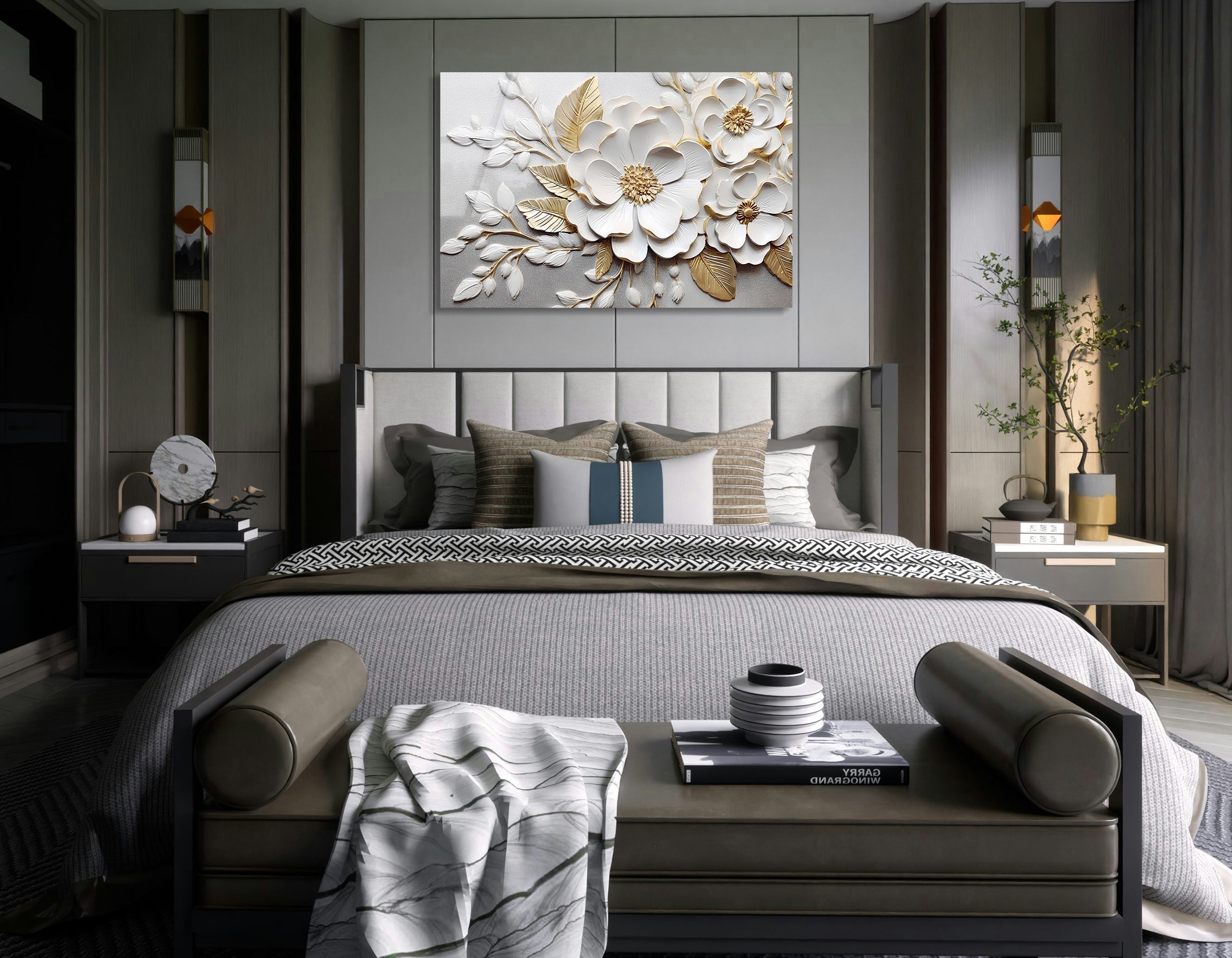 Flower Nature Wall Mural | Premium HD Metal Wall Art - DezignArt