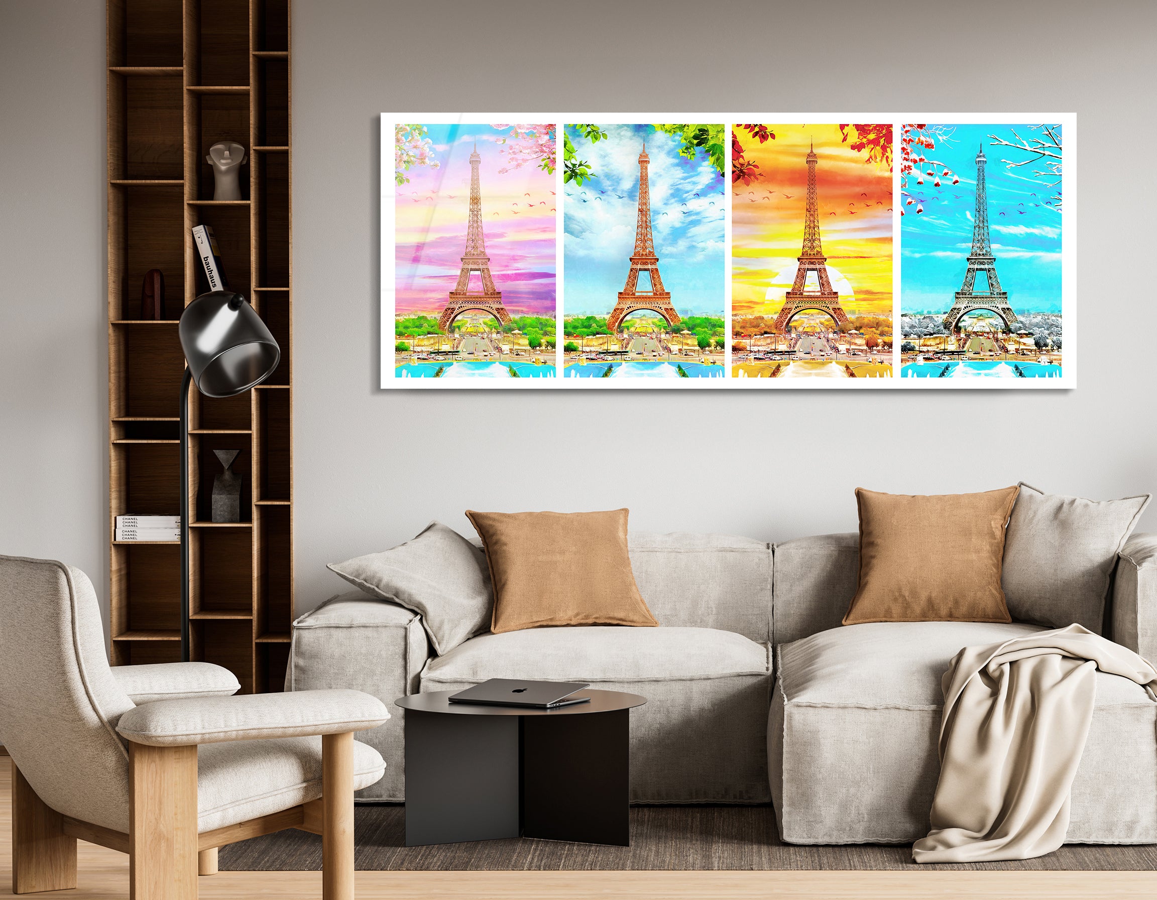 Eiffel Tower in Paris – Four Seasons | Premium HD Metal Wall Art