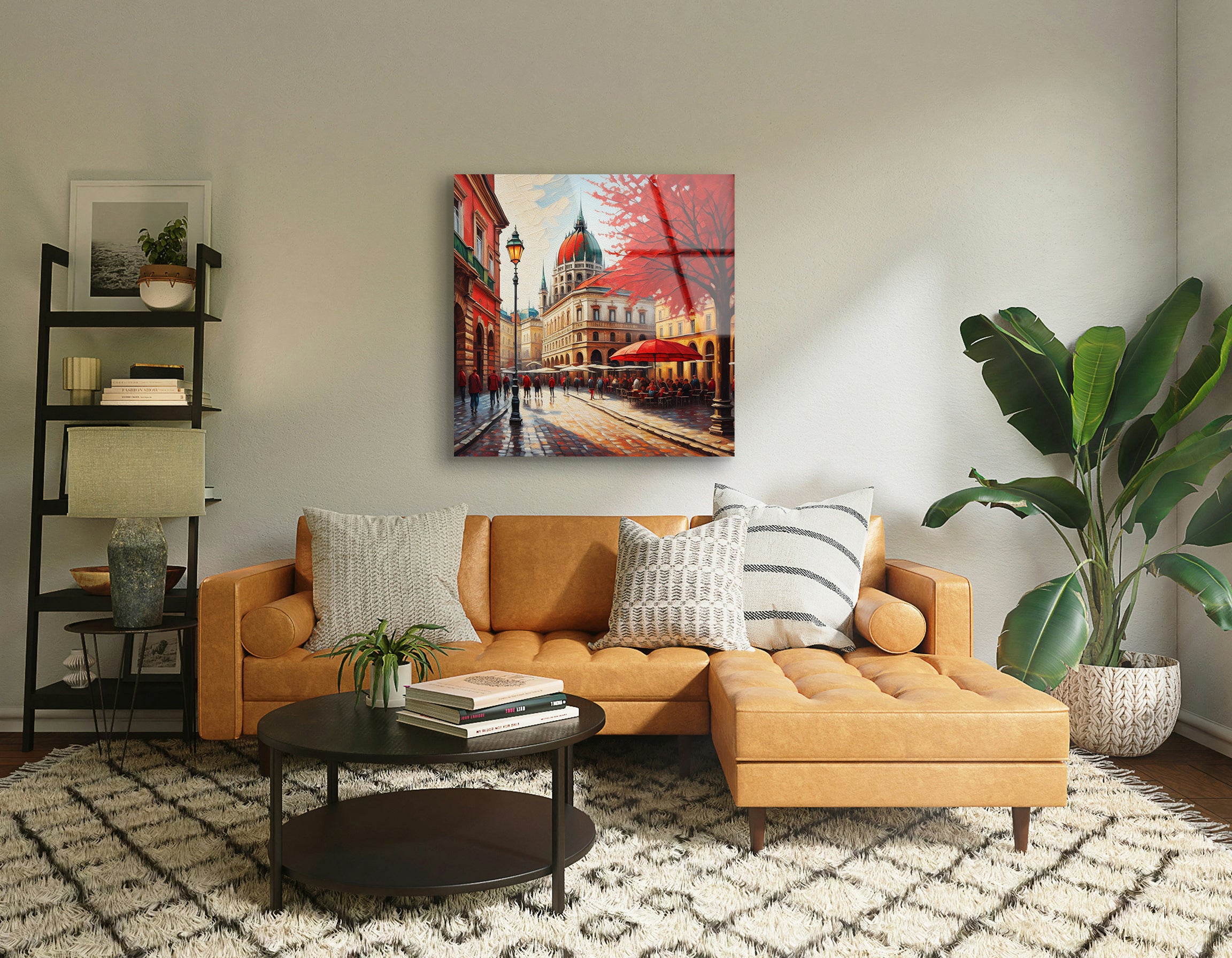 European Cityscape Oil Painting of Budapest | Premium HD Metal Wall Art