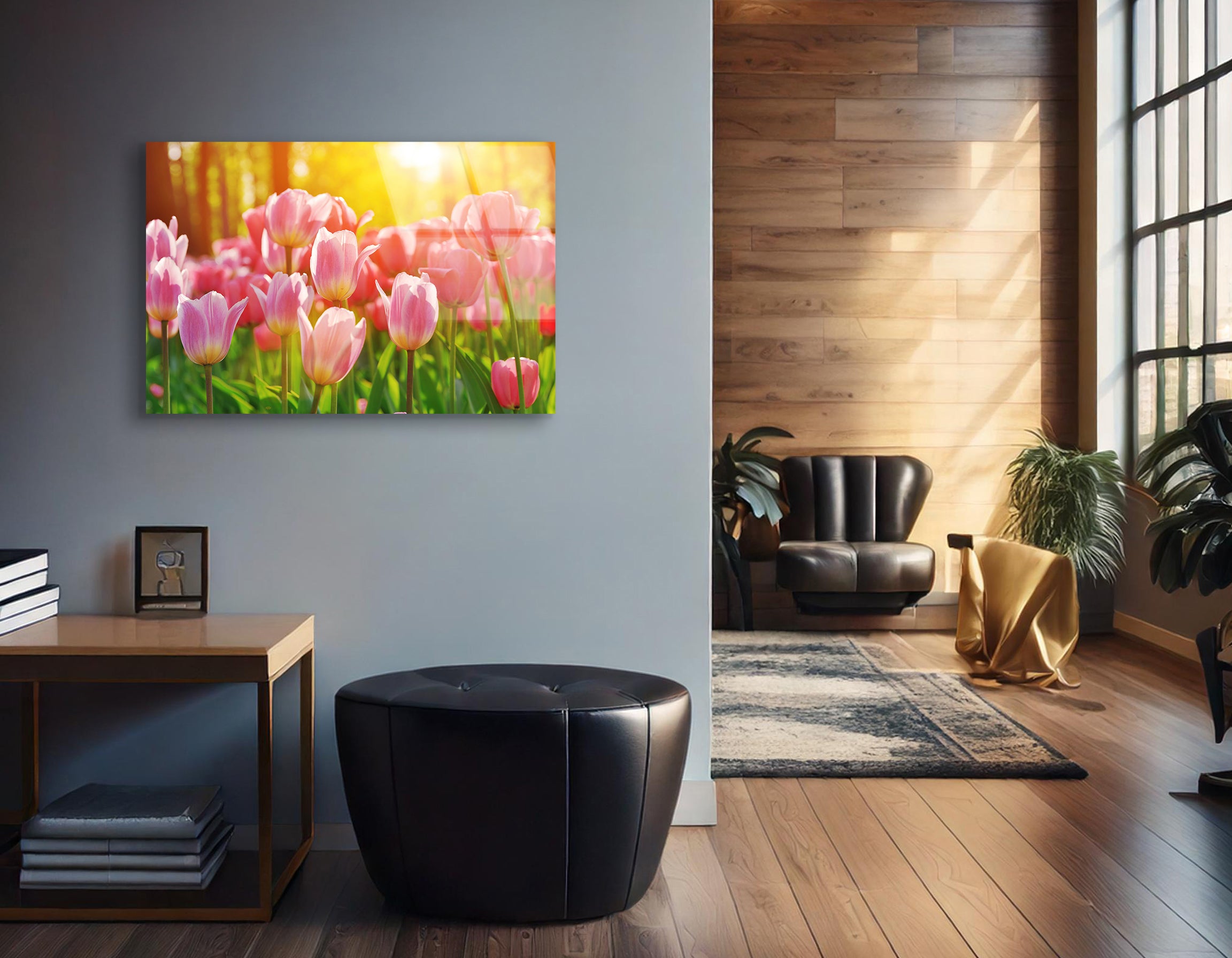 Vibrant Tulip Bloom | Premium HD Metal Wall Art - DezignArt