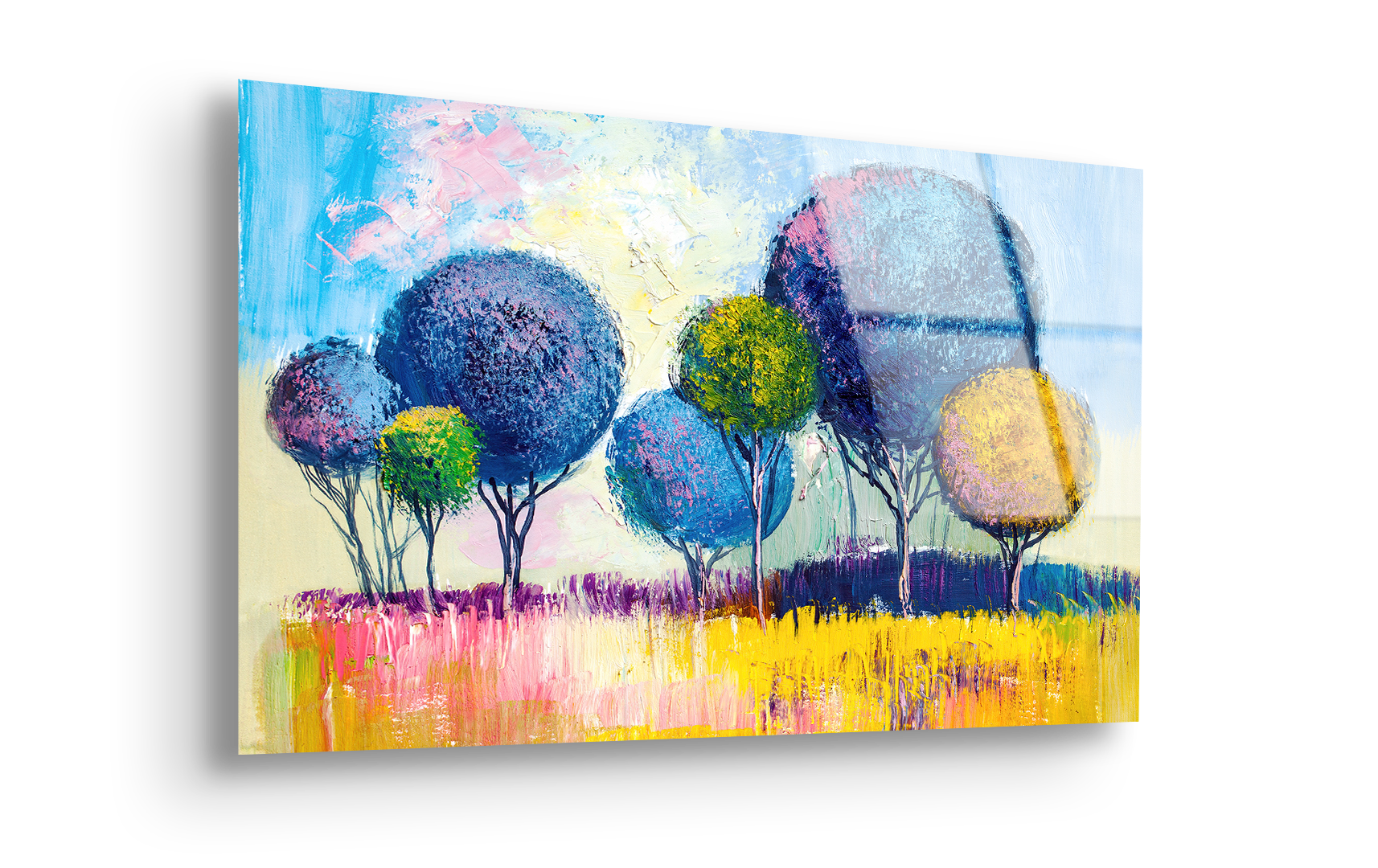 Hand-Painted Impressionist Landscape | Premium HD Metal Wall Art