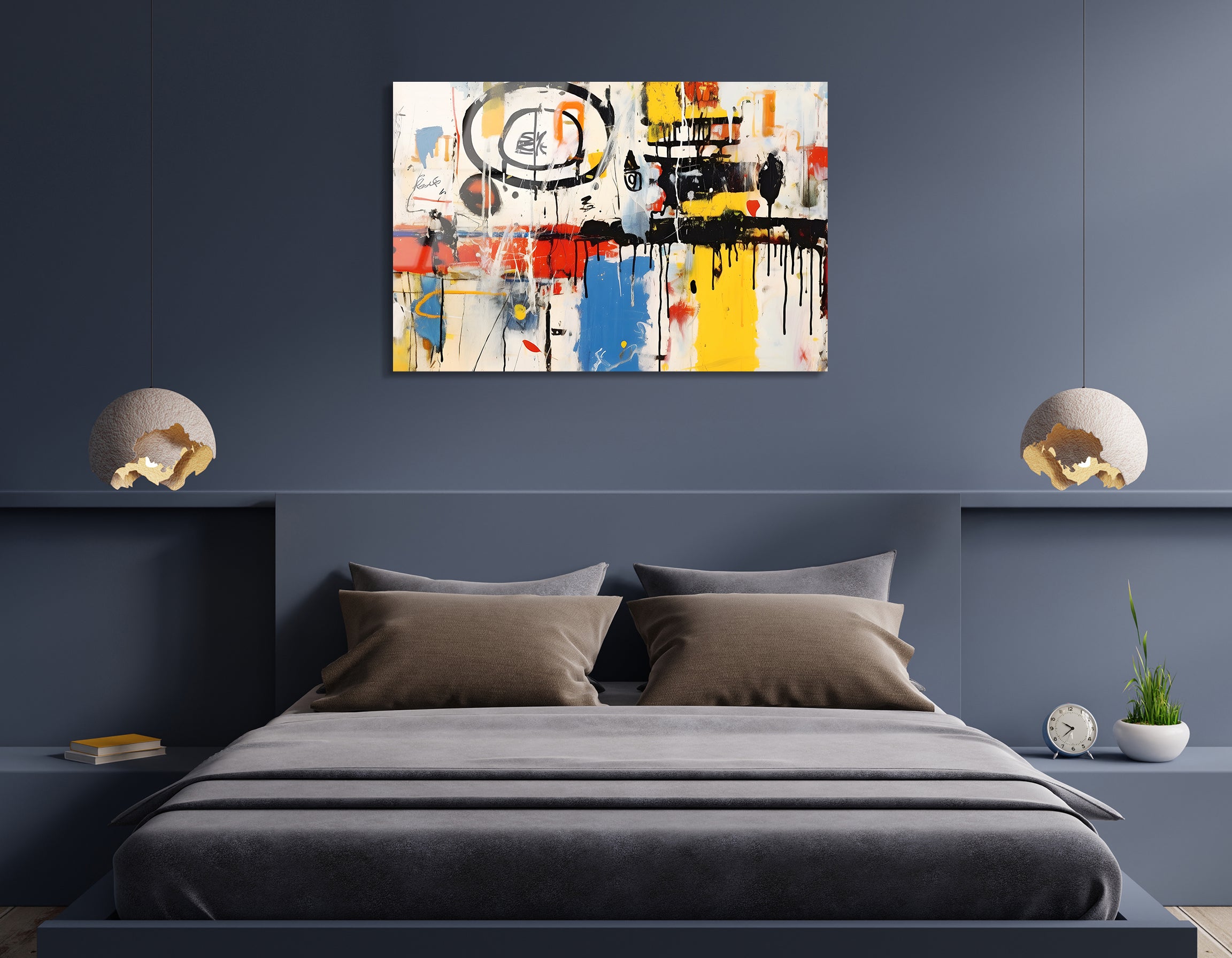 Basquiat-Inspired Abstract Expression | Premium HD Metal Wall Art