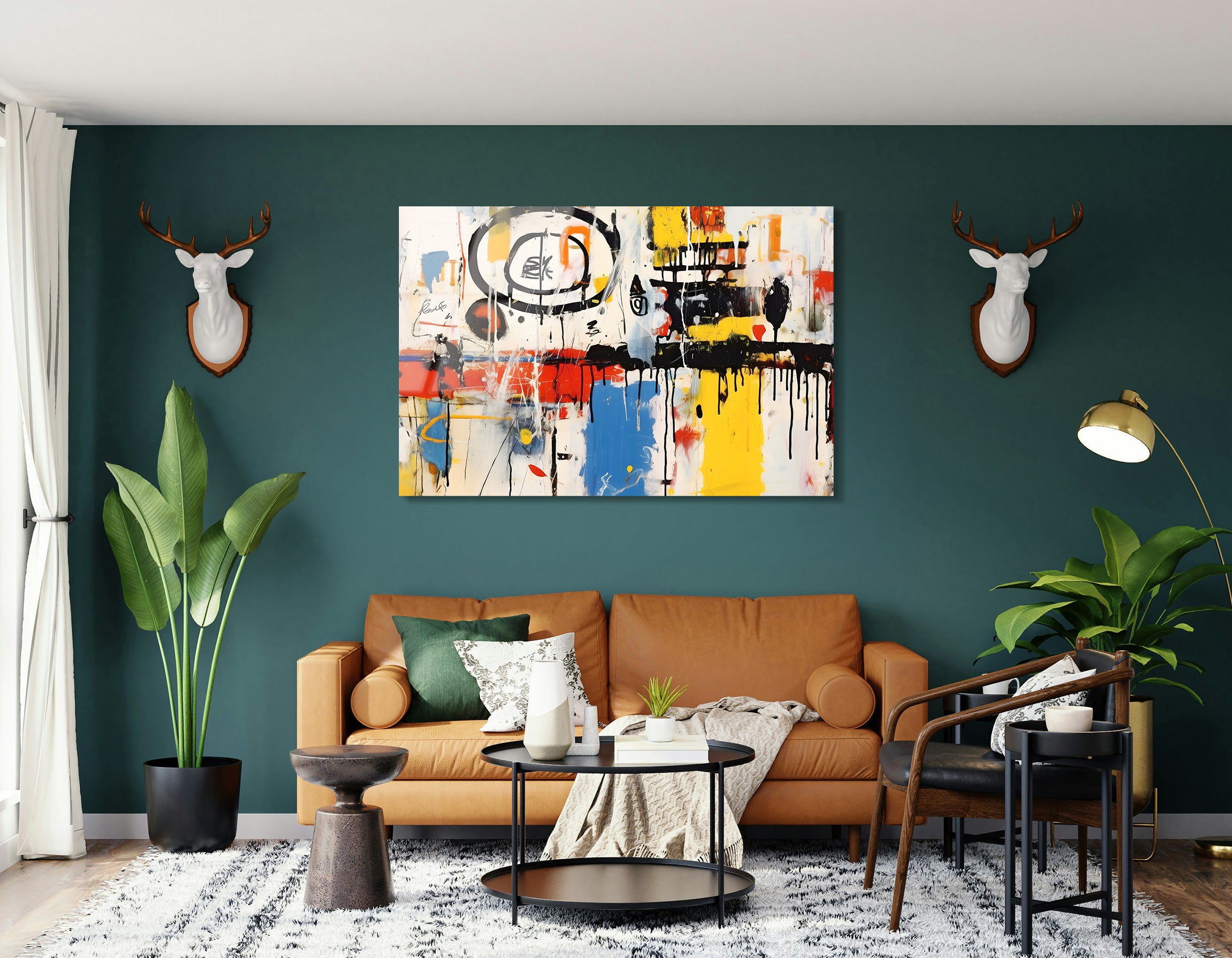 Basquiat-Inspired Abstract Expression | Premium HD Metal Wall Art