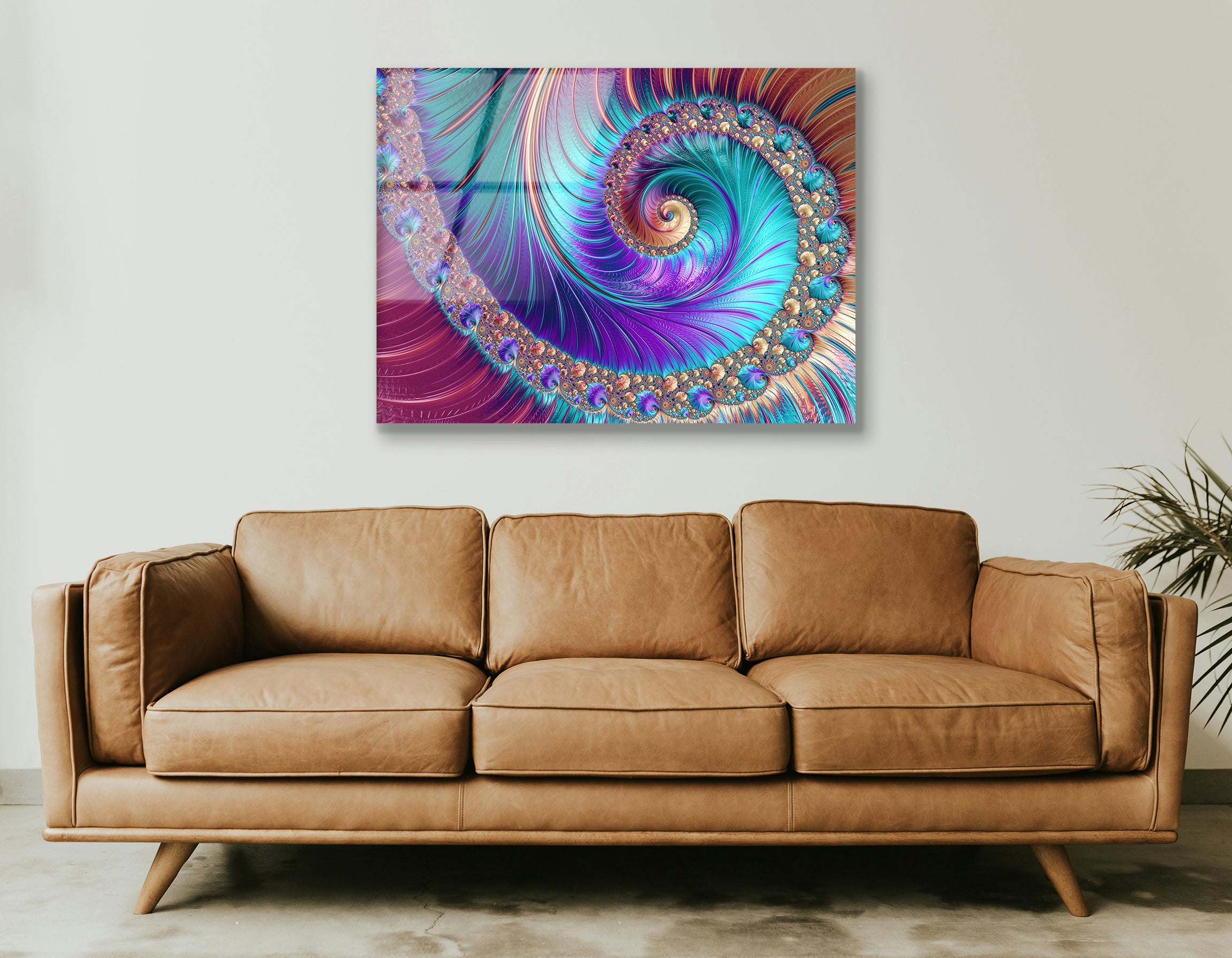 Abstract Fractal Patterns Drawing | Premium HD Metal Wall Art - DezignArt