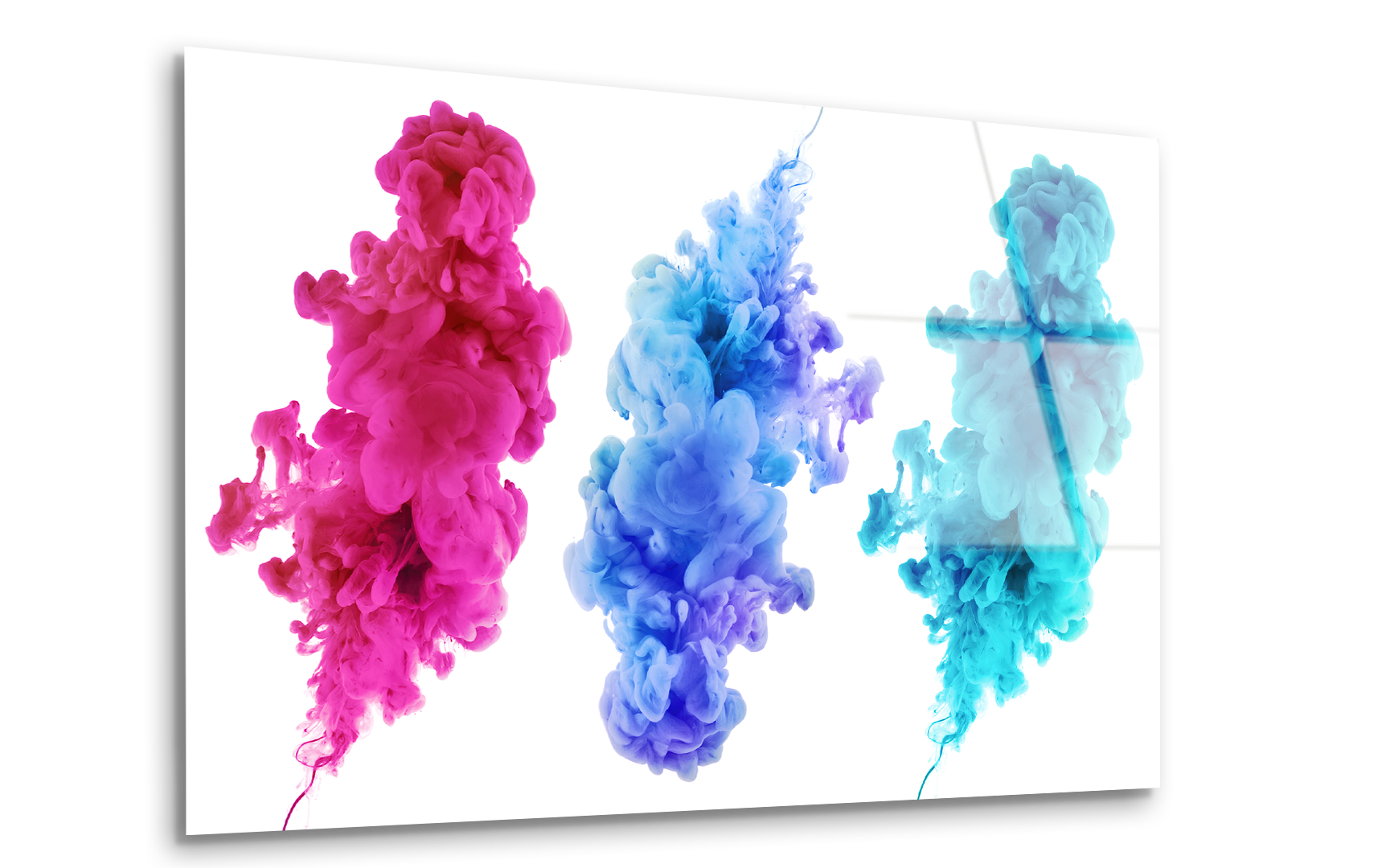 Abstract Ink & Acrylic Colors Drawing | Premium HD Metal Wall Art - DezignArt