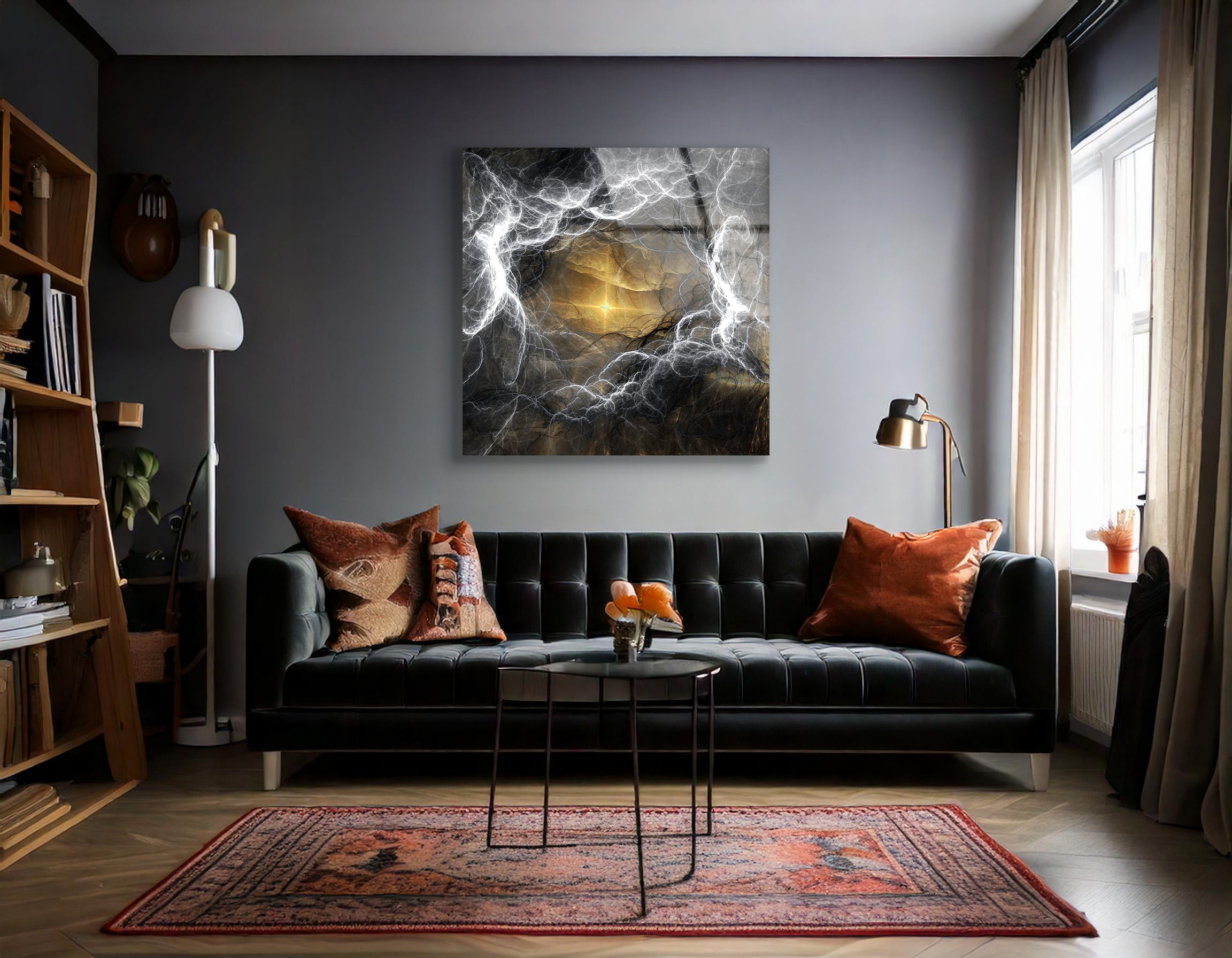 Fancy Paint Fractal Color Texture | Premium HD Metal Wall Art