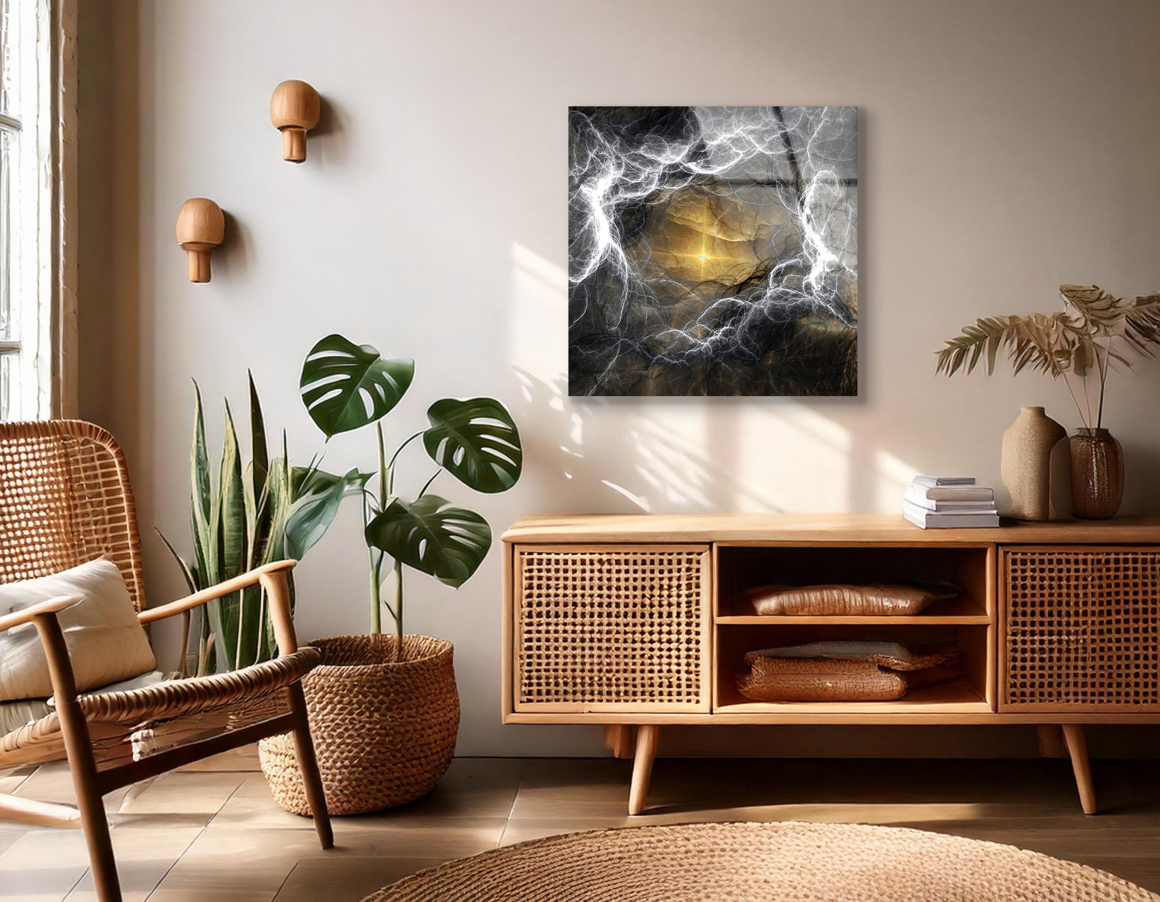 Fancy Paint Fractal Color Texture | Premium HD Metal Wall Art