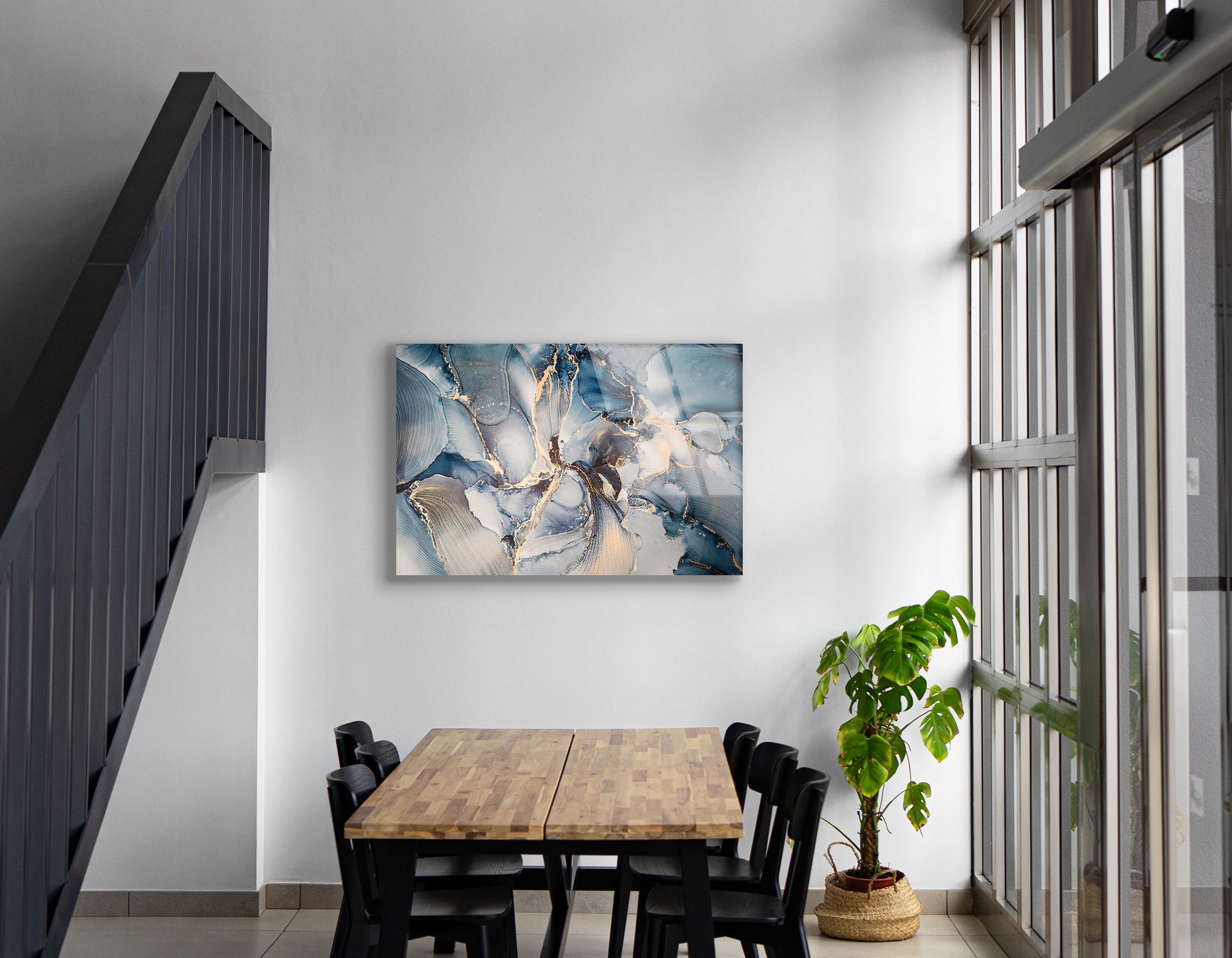 Luxury Abstract Fluid Art Drawing | Premium HD Metal Wall Art - DezignArt