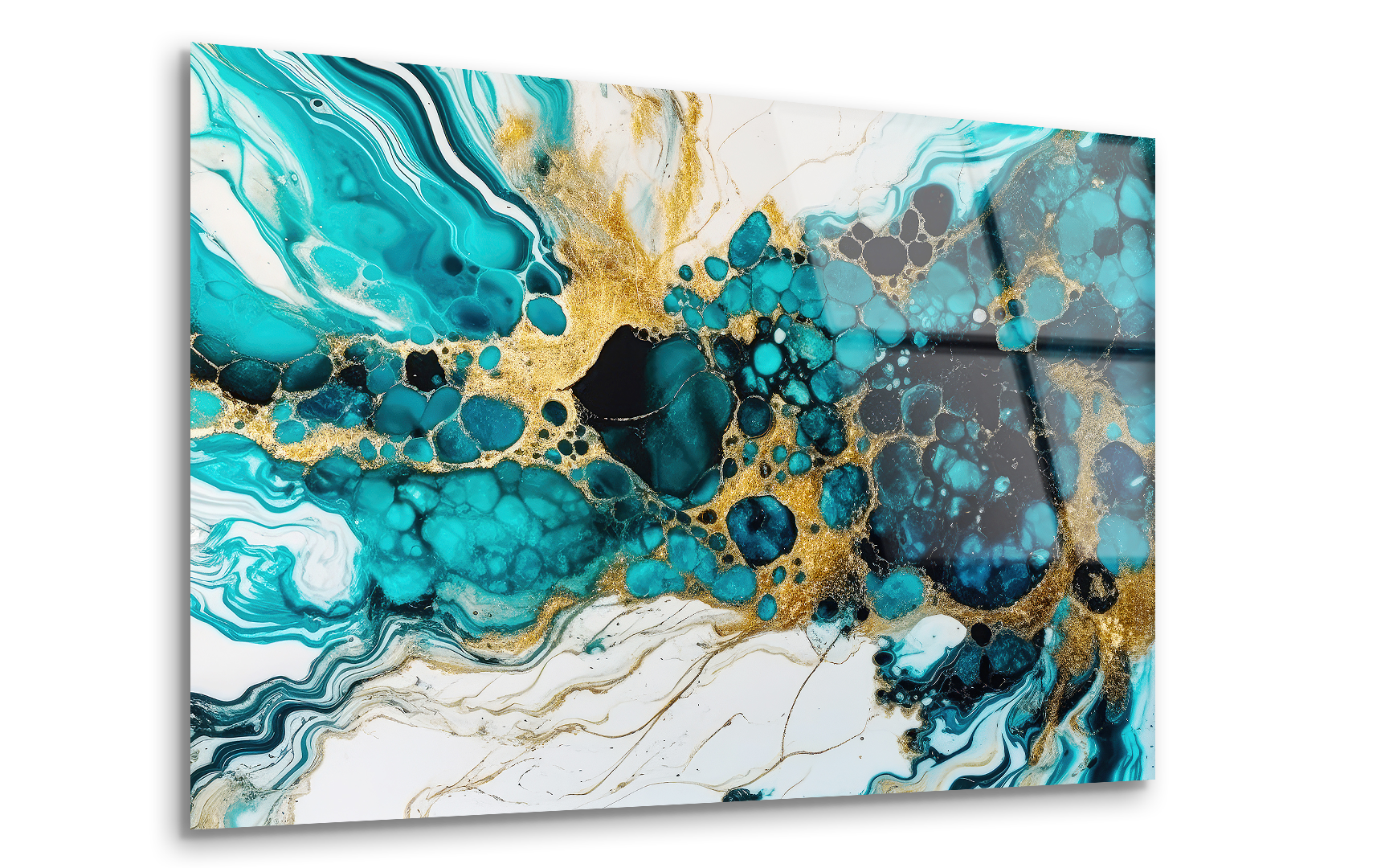 Luxury Liquid Marble Art Drawing | Premium HD Metal Wall Art - DezignArt