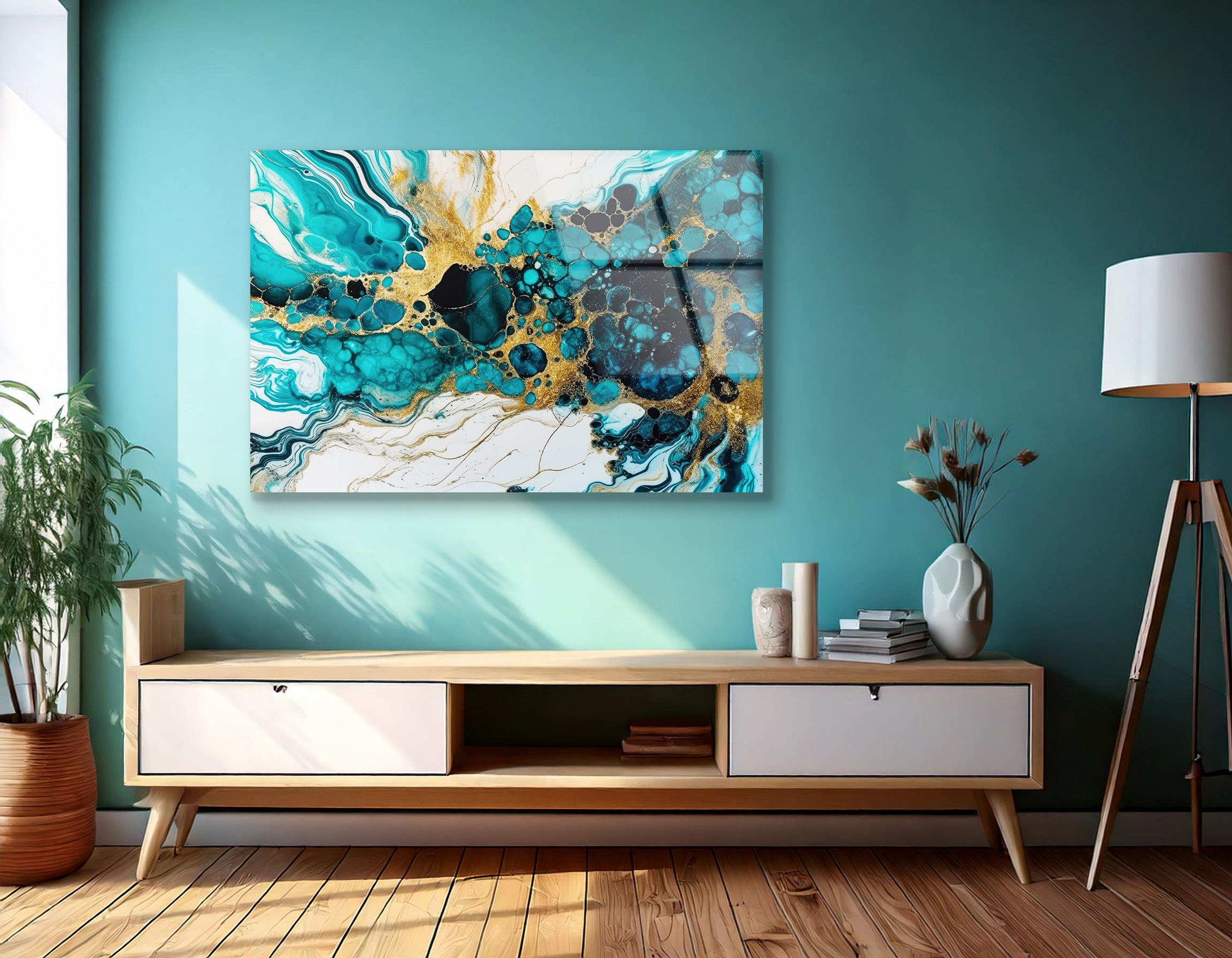 Luxury Liquid Marble Art Drawing | Premium HD Metal Wall Art - DezignArt