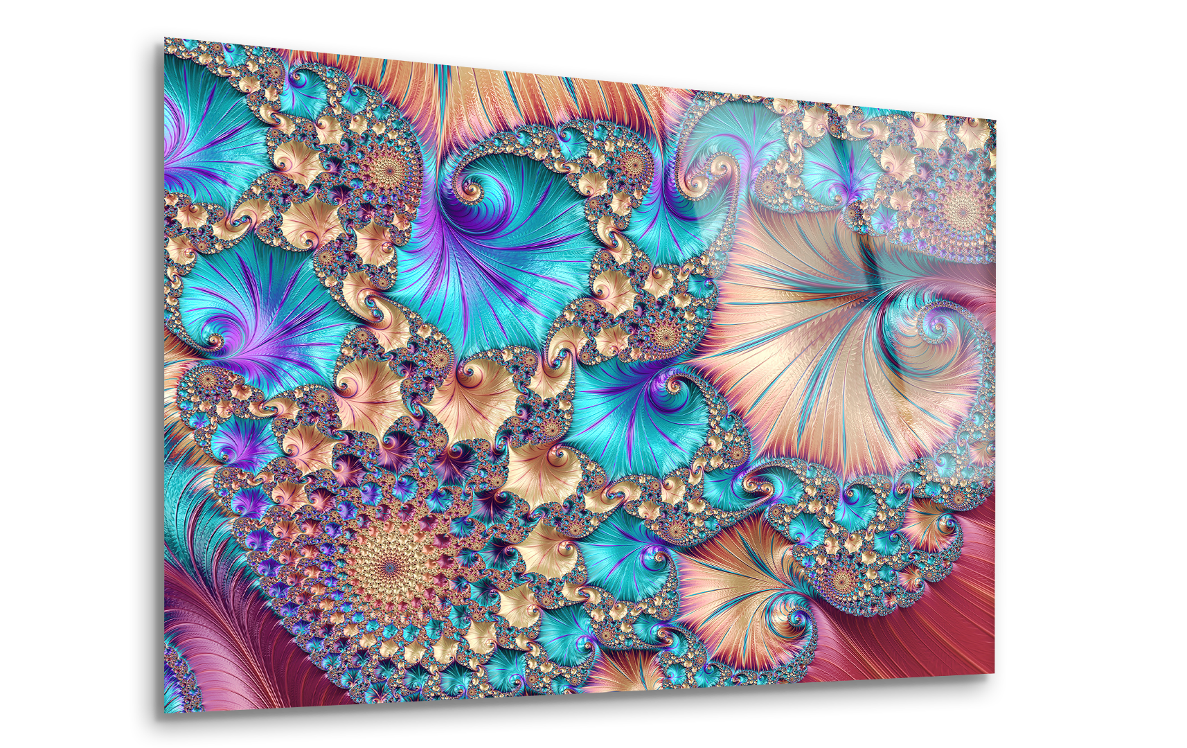 Digital Fractal Art Drawing | Premium HD Metal Wall Art - DezignArt