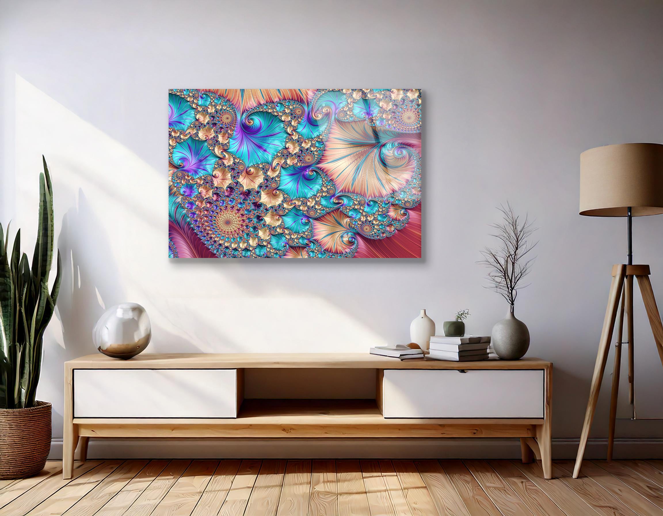 Digital Fractal Art Drawing | Premium HD Metal Wall Art - DezignArt
