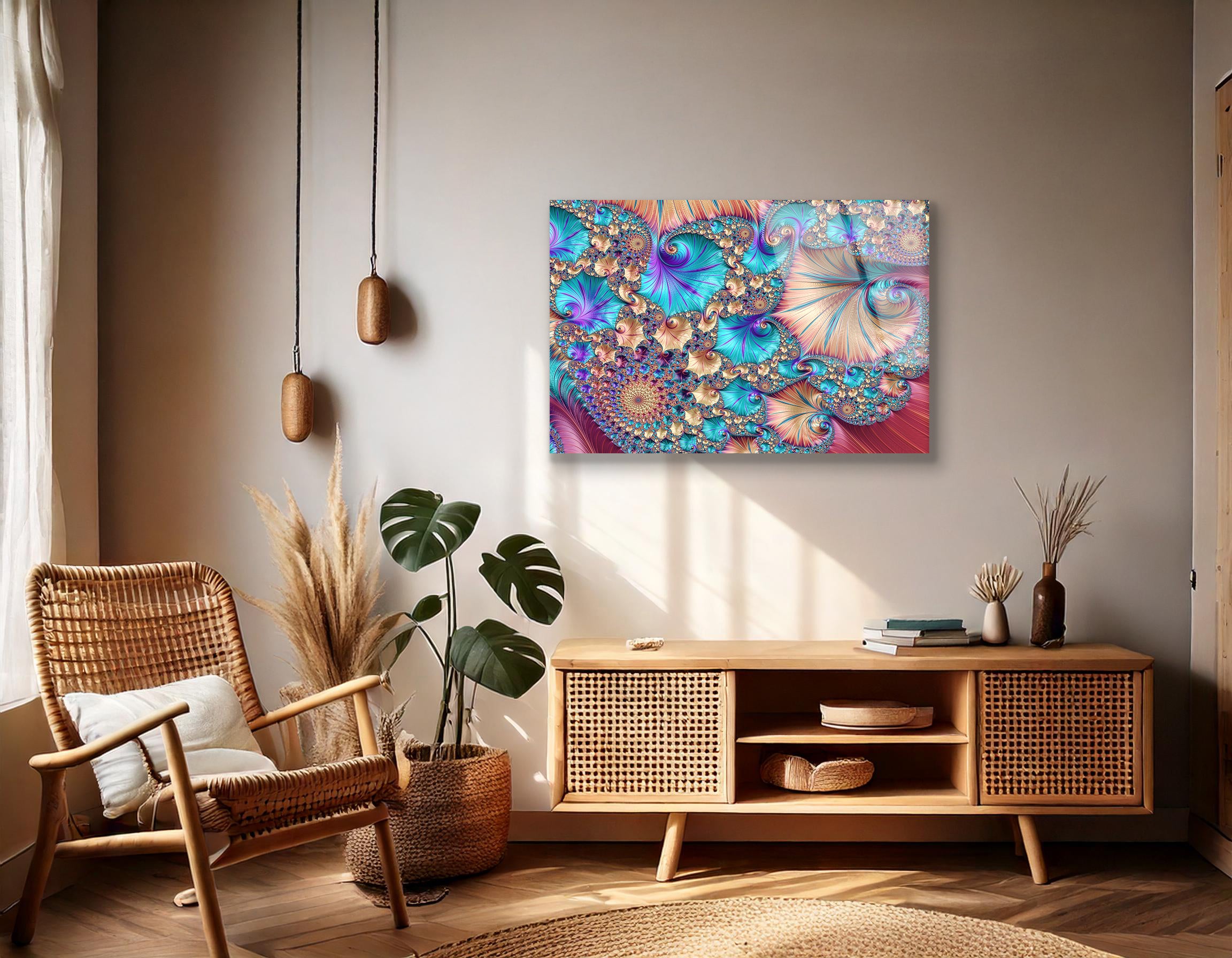 Digital Fractal Art Drawing | Premium HD Metal Wall Art - DezignArt