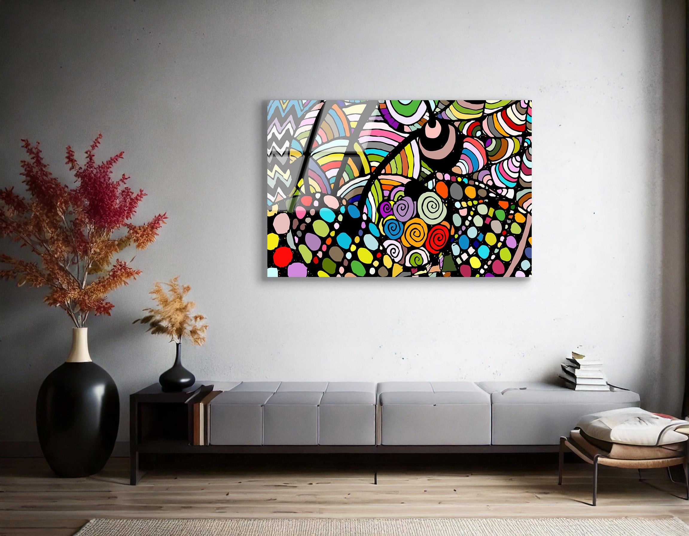 Zentangle Abstract Art | Premium HD Metal Wall Art - DezignArt