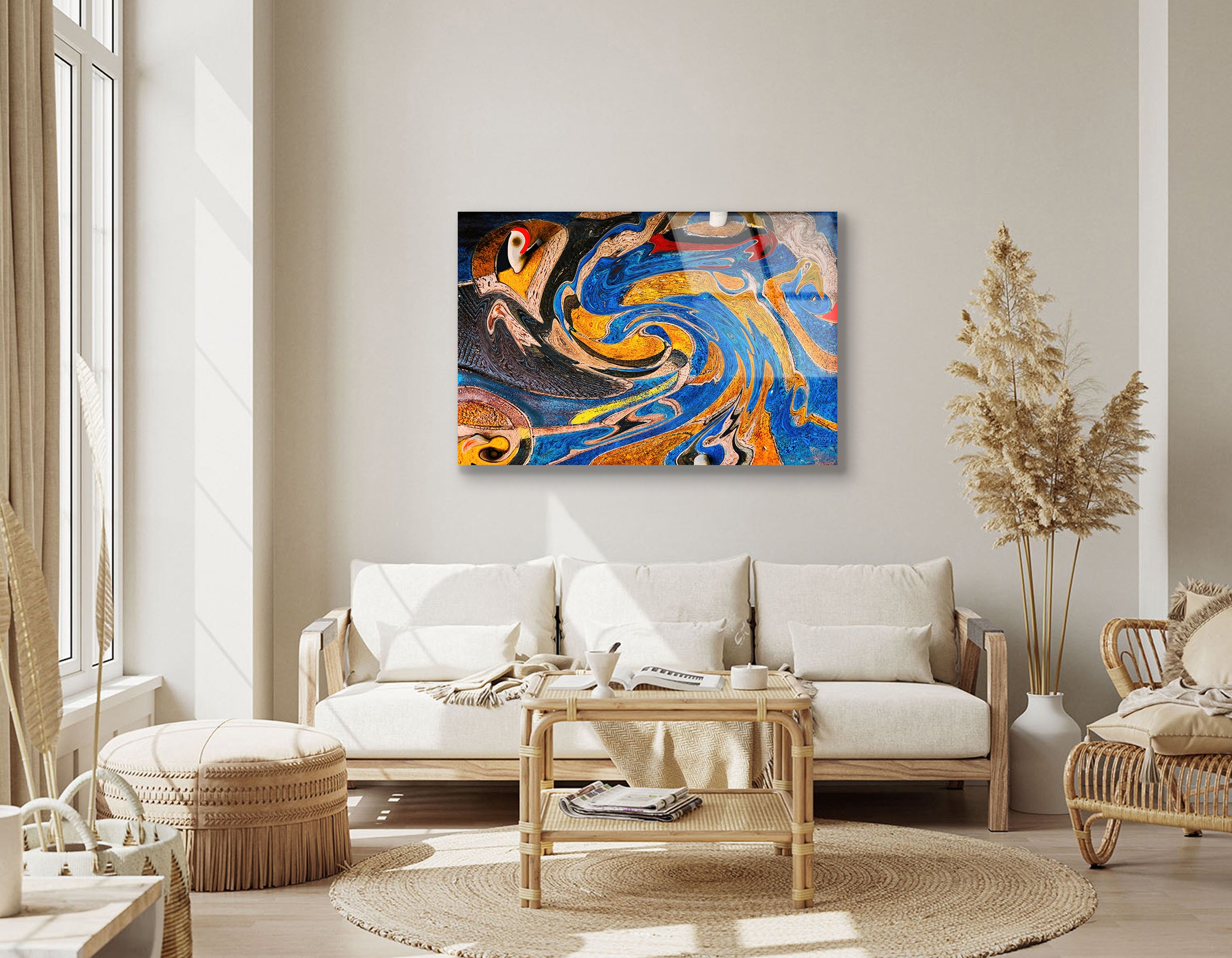Abstract Color in Motion | Premium HD Metal Wall Art - DezignArt