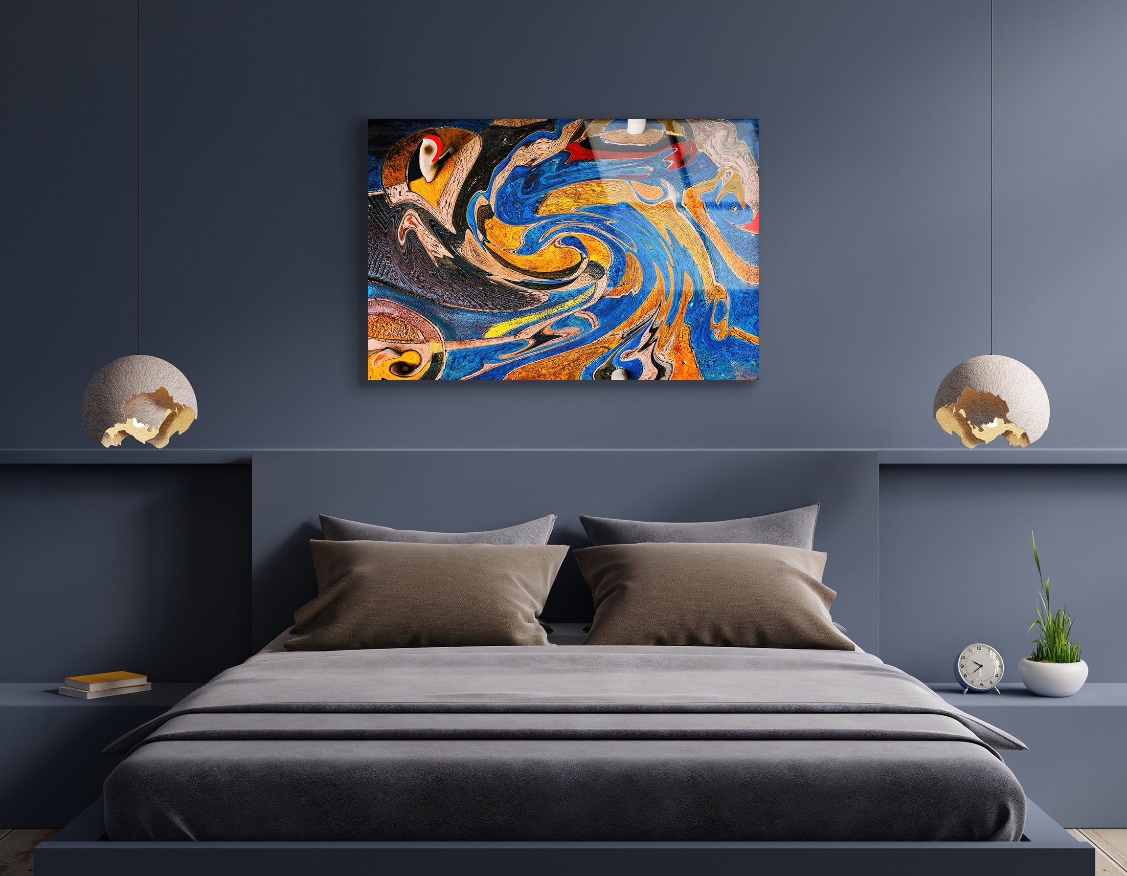 Abstract Color in Motion | Premium HD Metal Wall Art - DezignArt