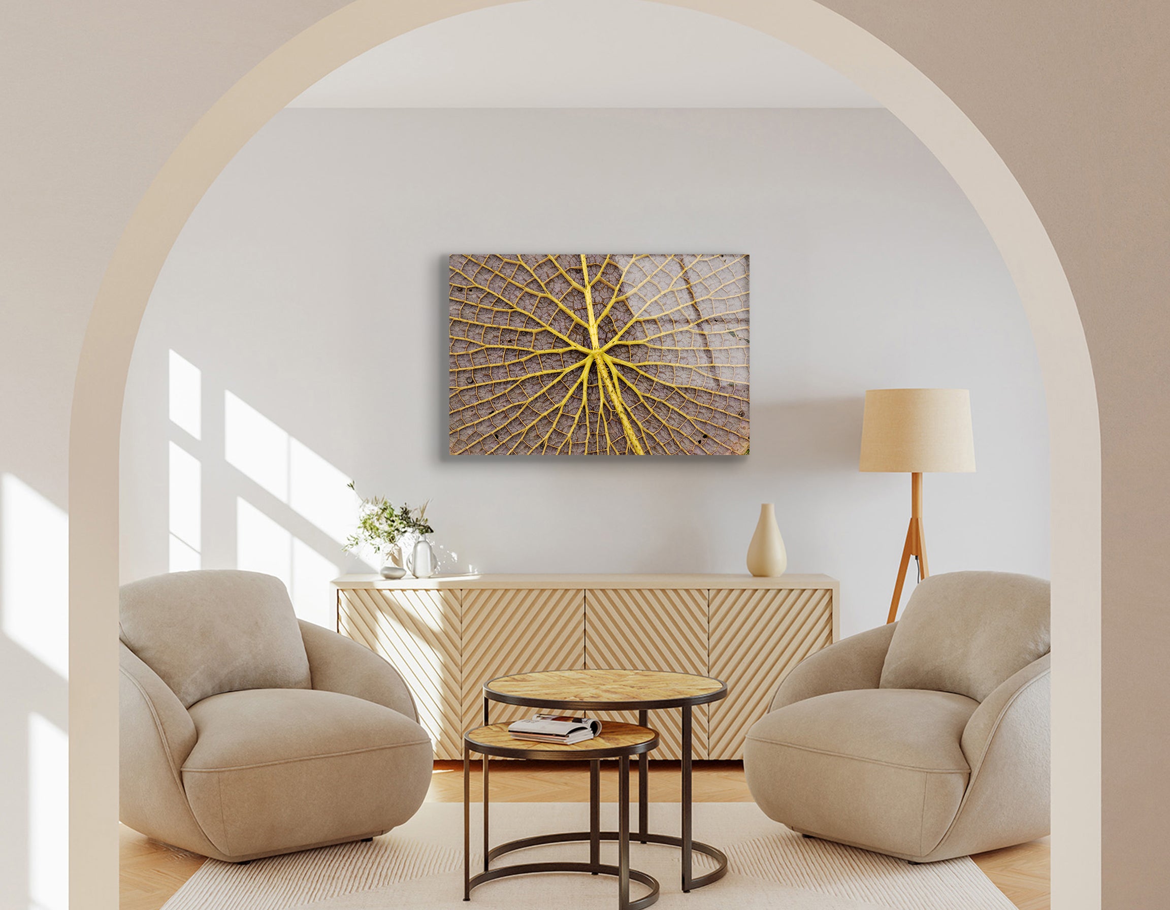 Giant Amazon Water Lily Underside | Premium HD Metal Wall Art - DezignArt