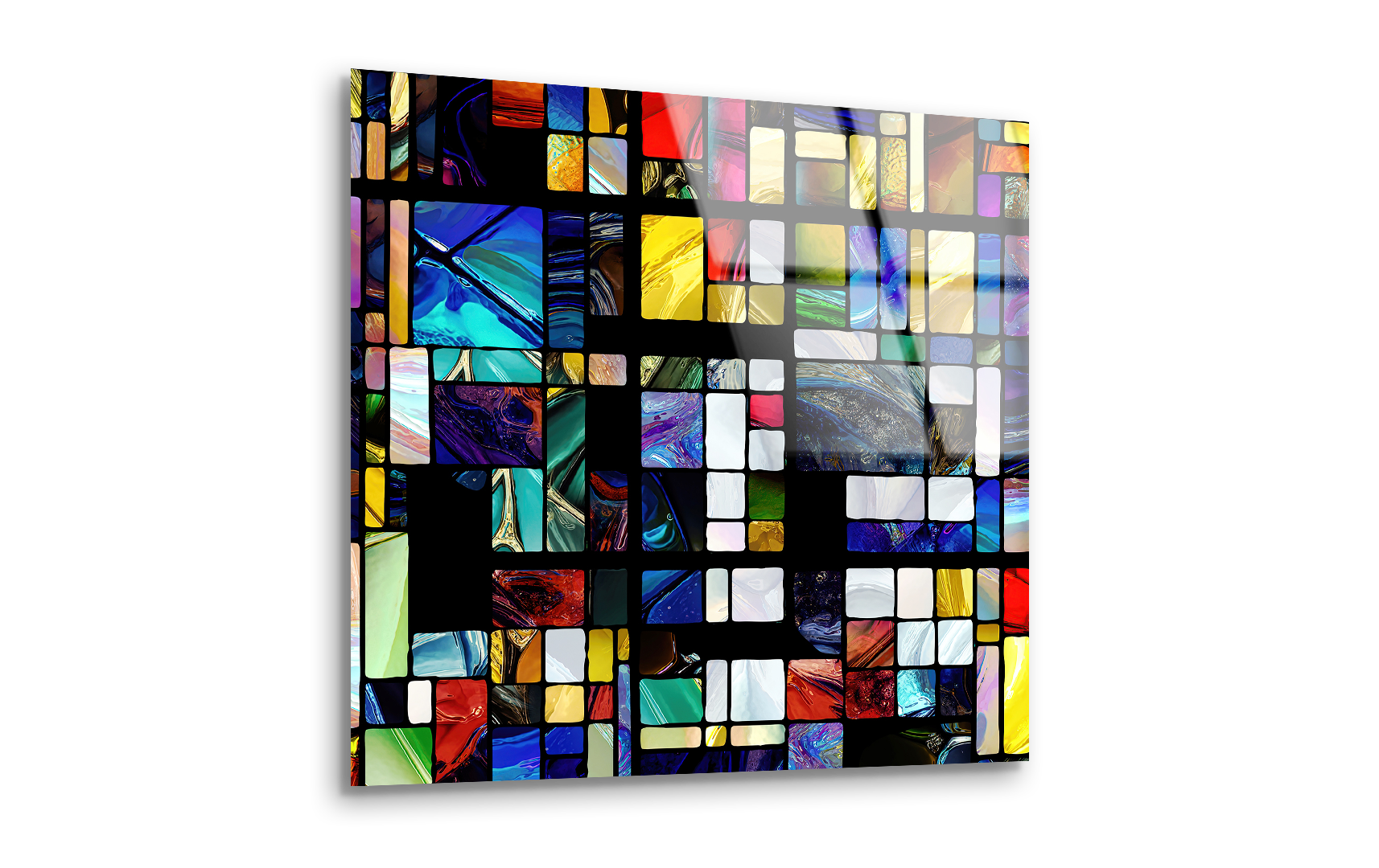 Rebirth of Stained Glass | Premium HD Metal Wall Art