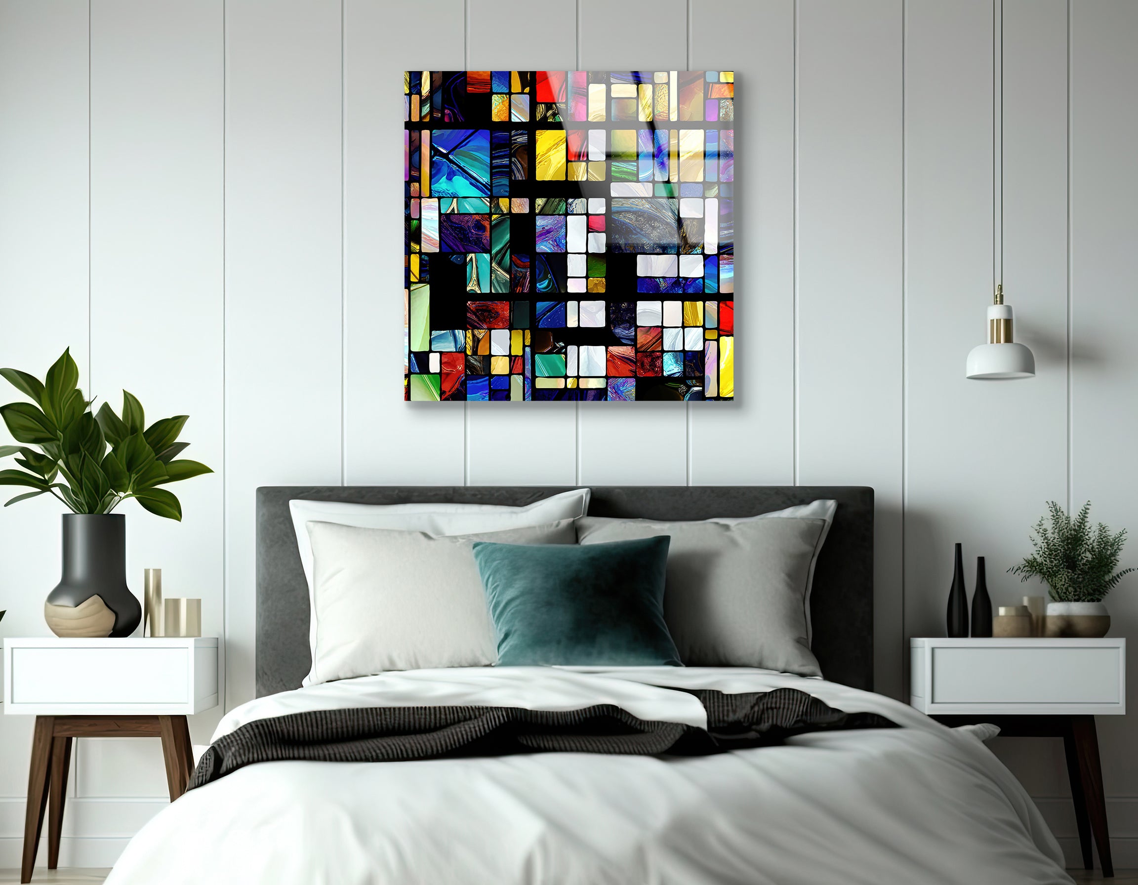 Rebirth of Stained Glass | Premium HD Metal Wall Art