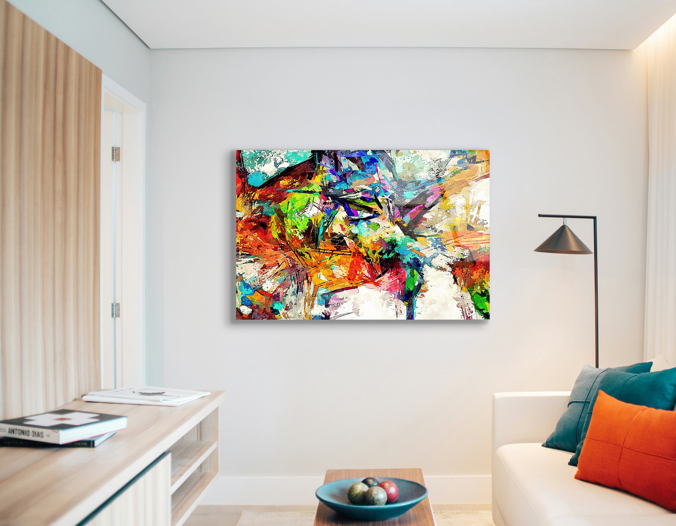 Watercolor & Oil Paint Strokes | Premium HD Metal Wall Art - DezignArt