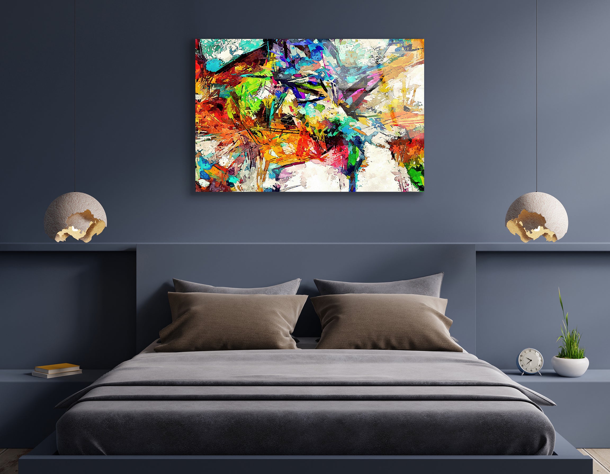 Watercolor & Oil Paint Strokes | Premium HD Metal Wall Art - DezignArt