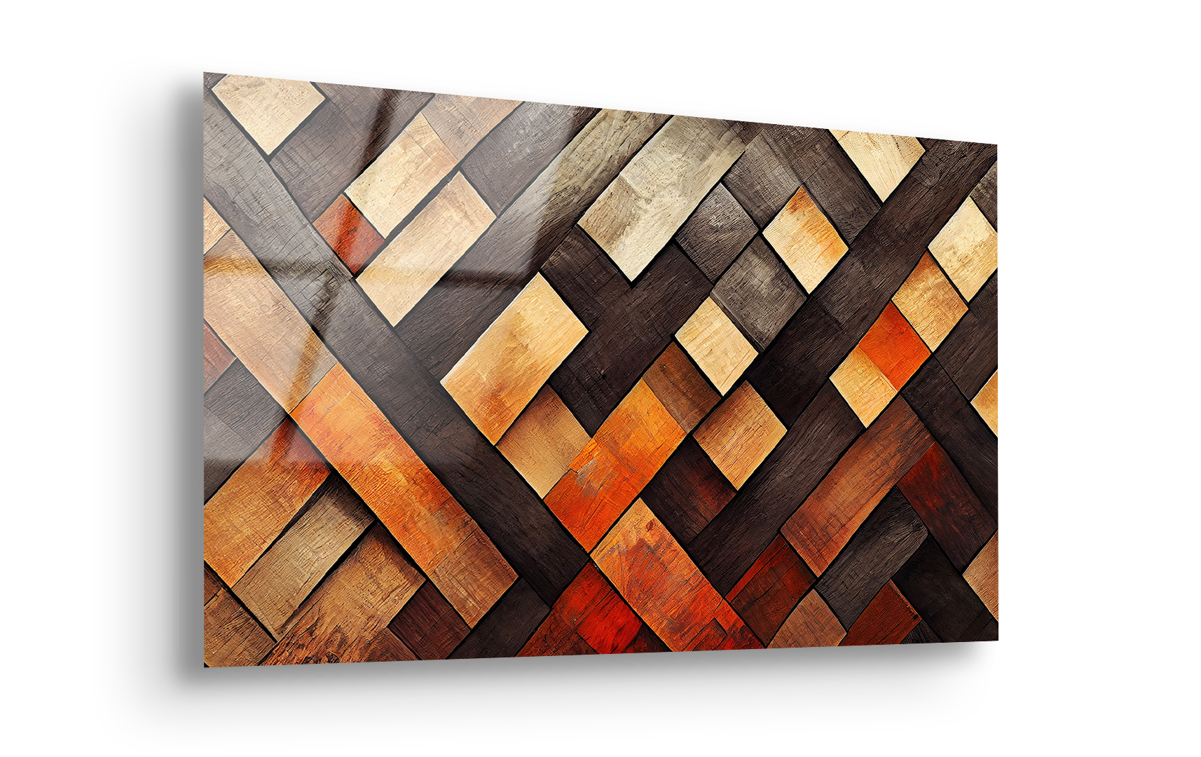Dark Wood Texture Design | Premium HD Metal Wall Art