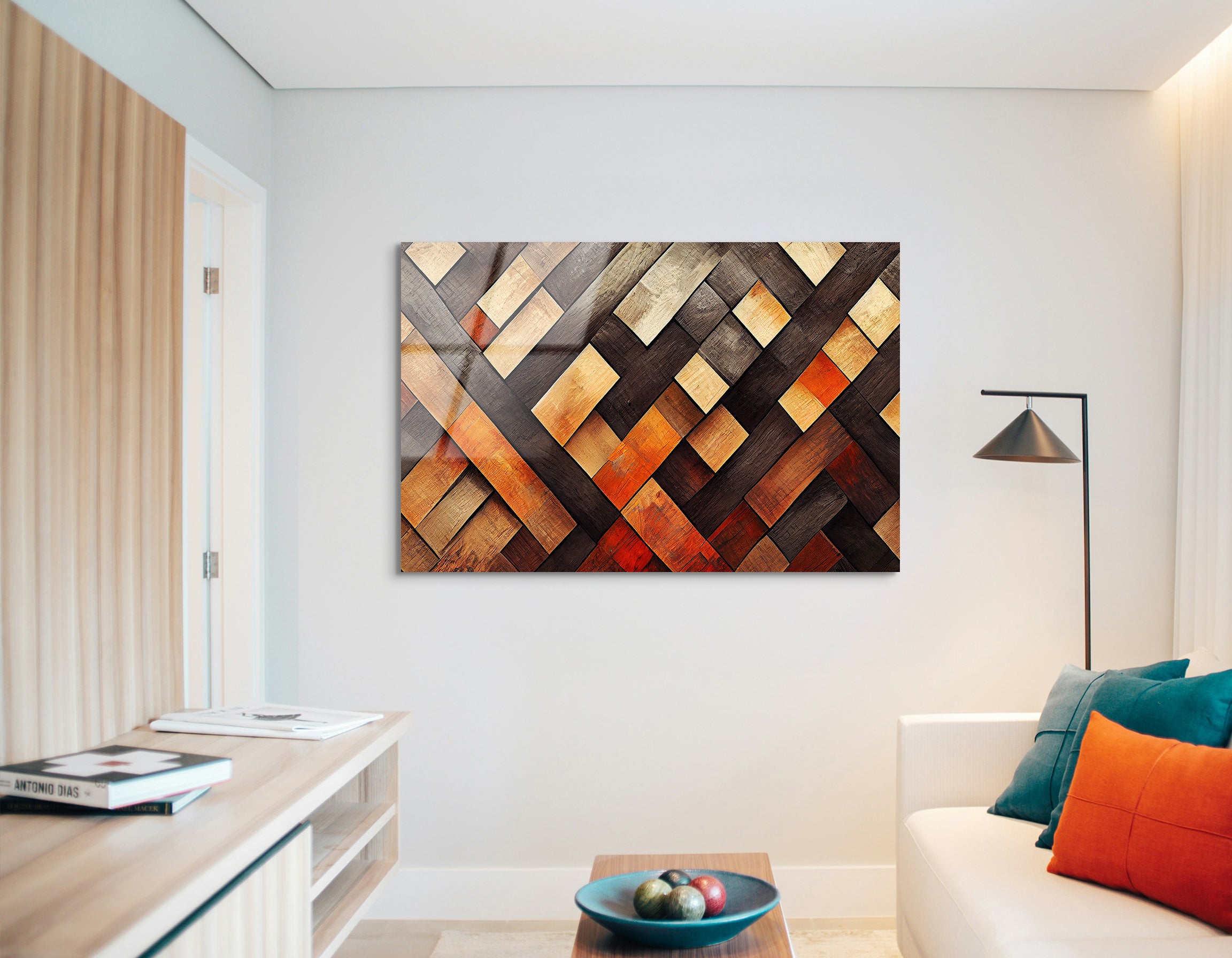 Dark Wood Texture Design | Premium HD Metal Wall Art