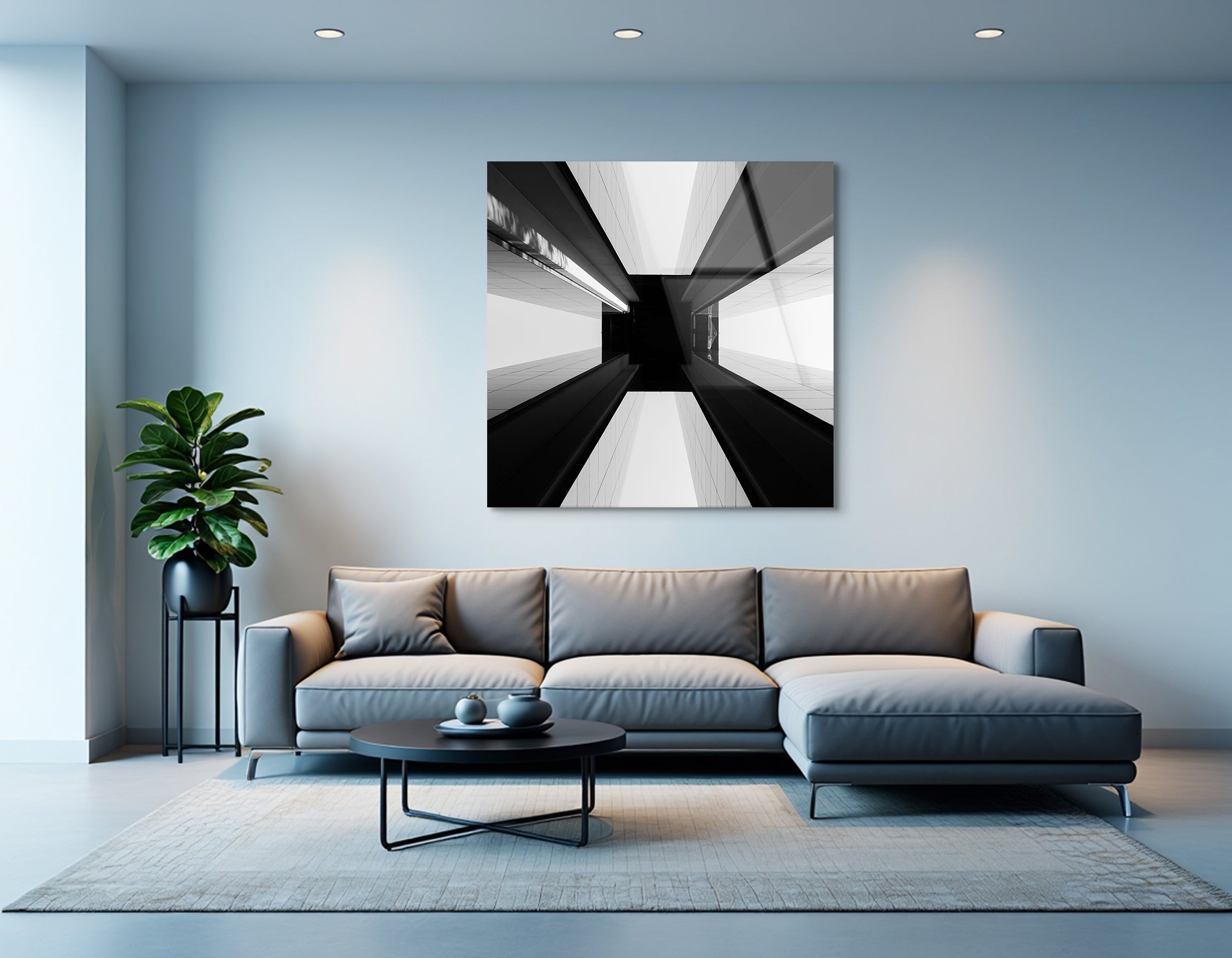 Berlin Architecture in Black & White | Premium HD Metal Wall Art