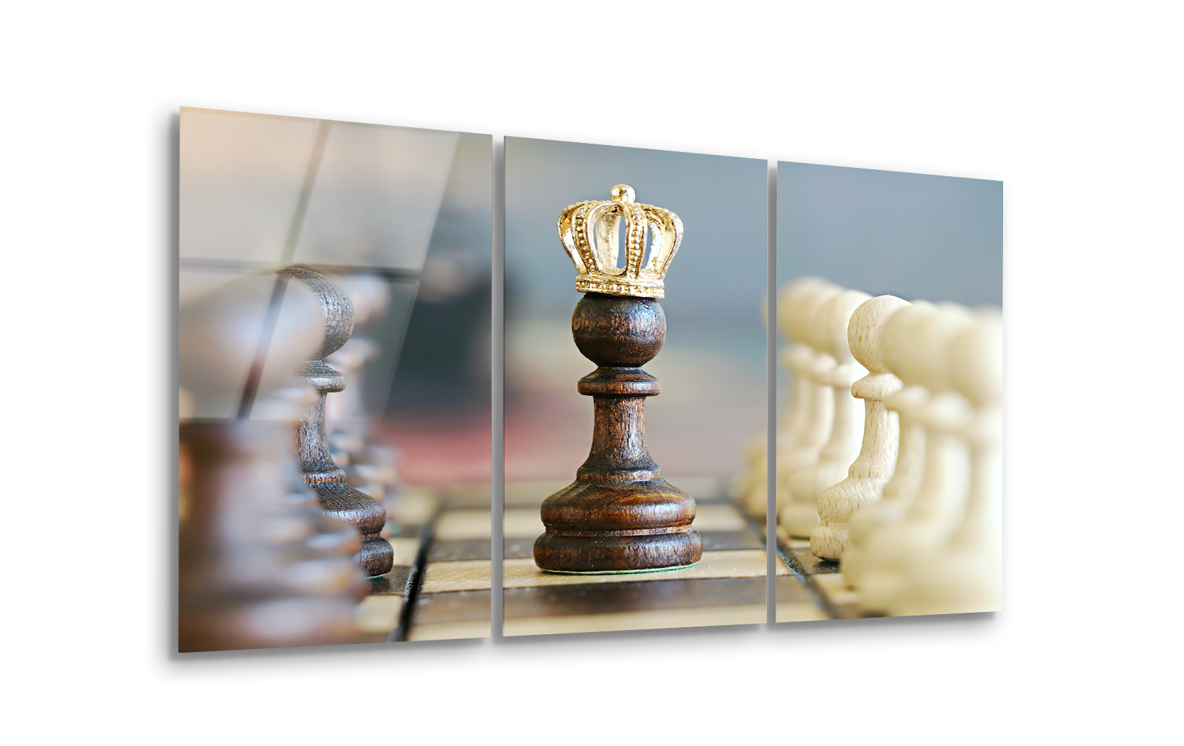 Mega Size Chess Trio | Premium HD Metal Wall Art