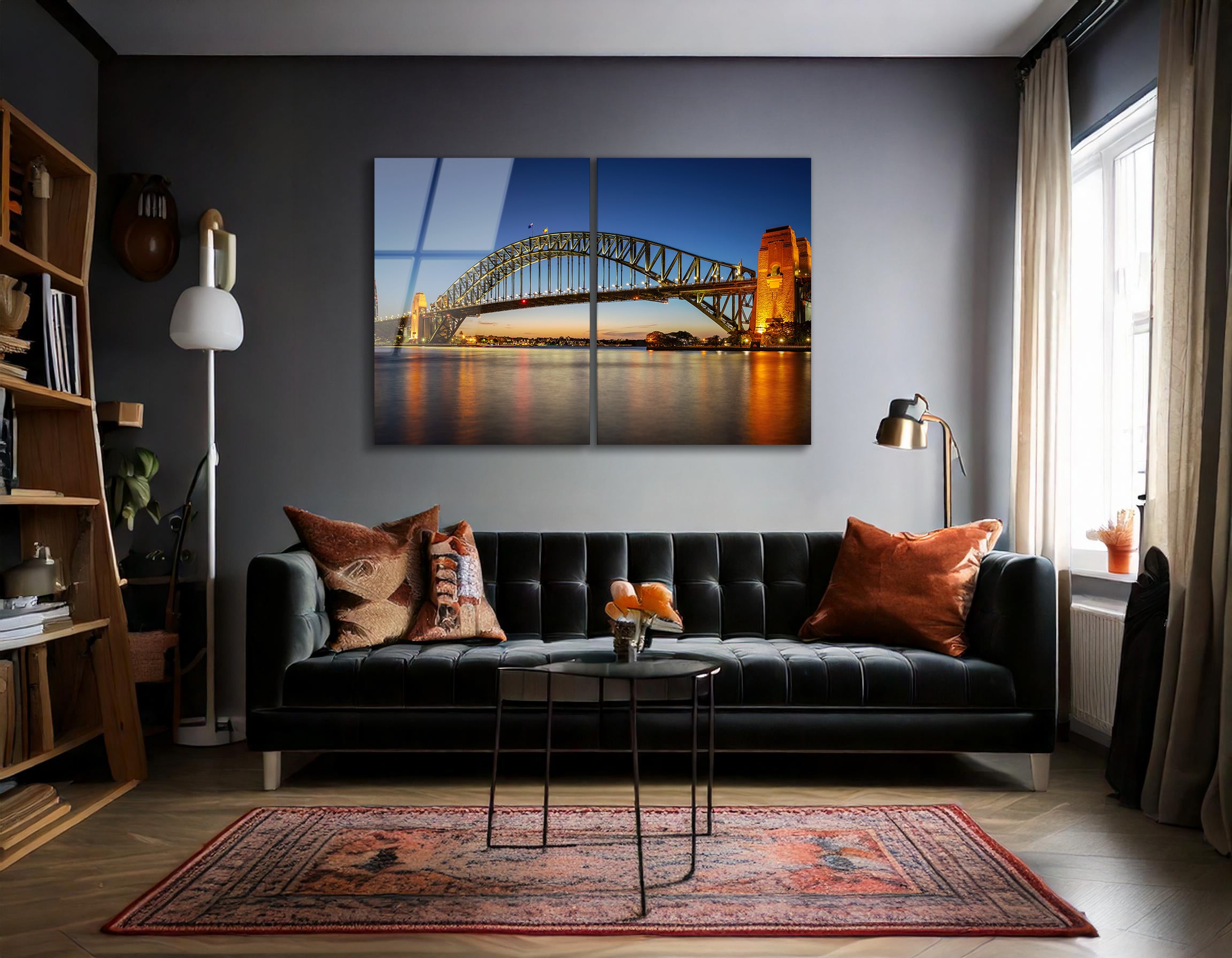 Mega Size Sydney Harbour Twilight Duo | Premium HD Metal Wall Art