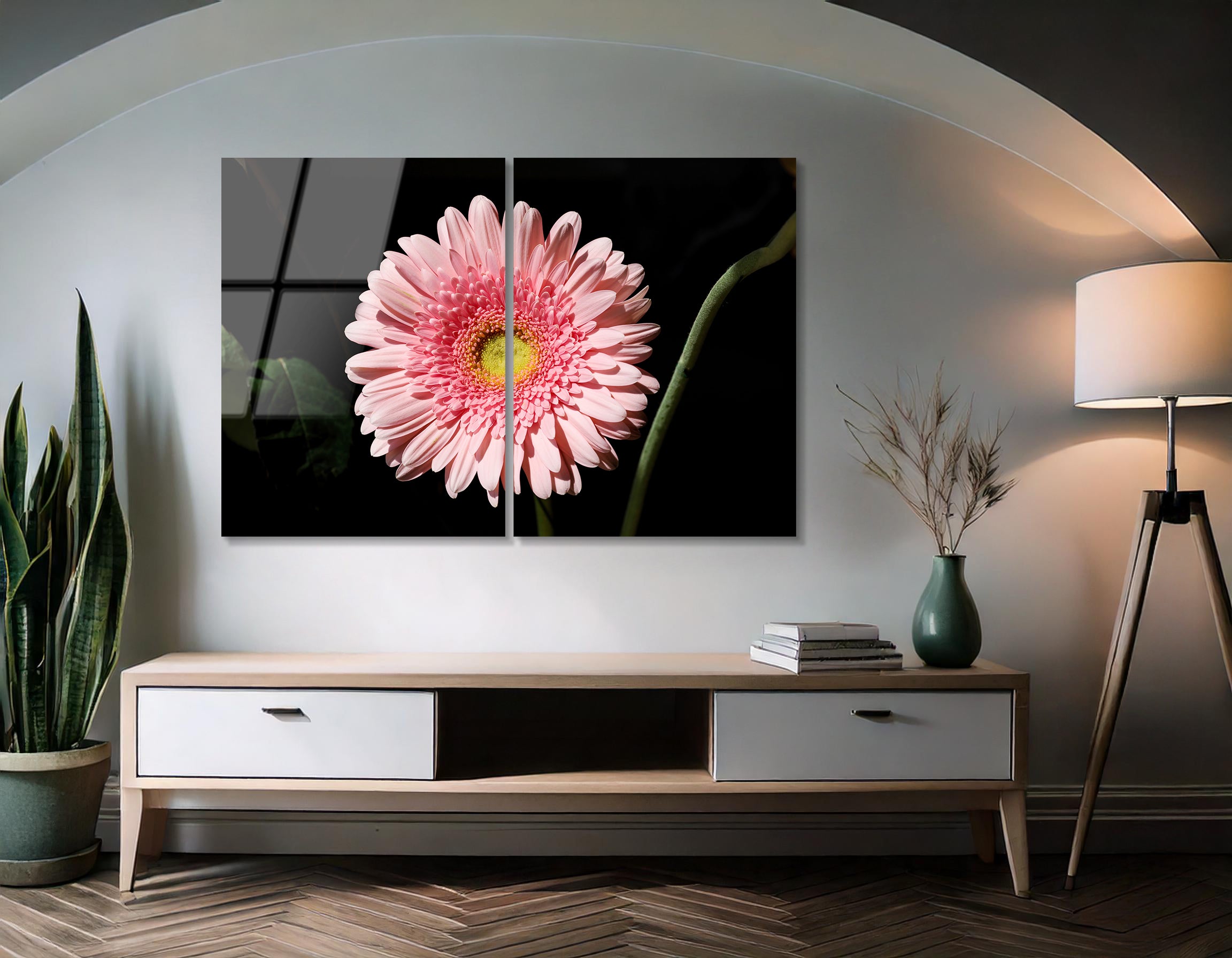 Mega Size Close-Up Flower Duo | Premium HD Metal Wall Art